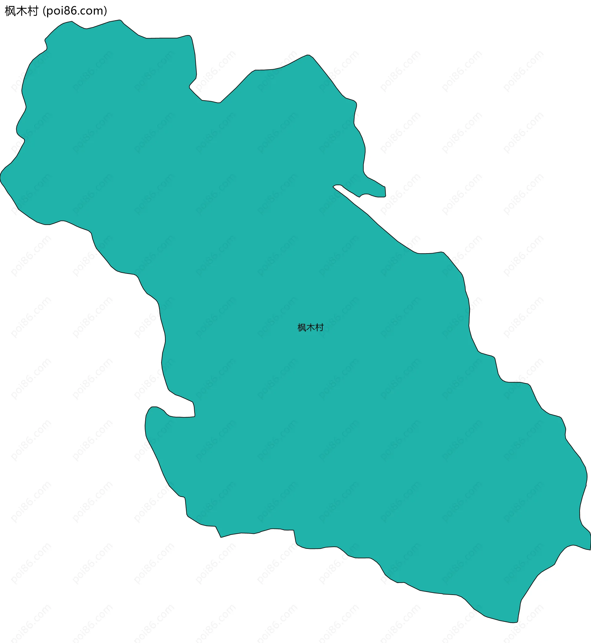 枫木村边界地图