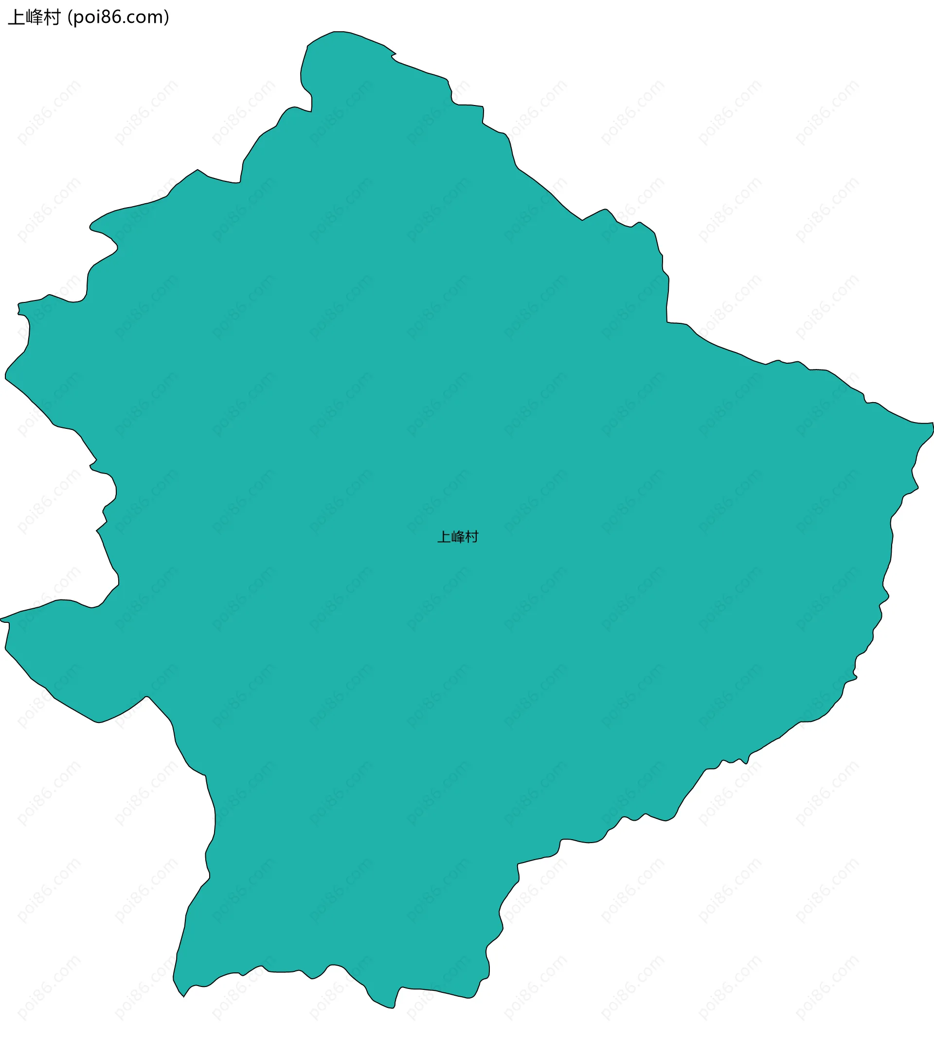 上峰村边界地图