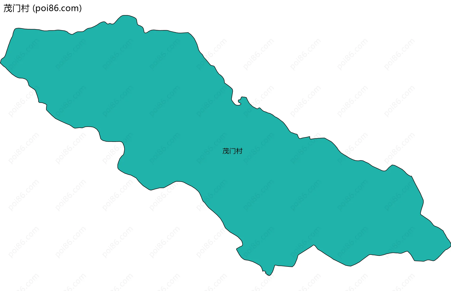 茂门村边界地图