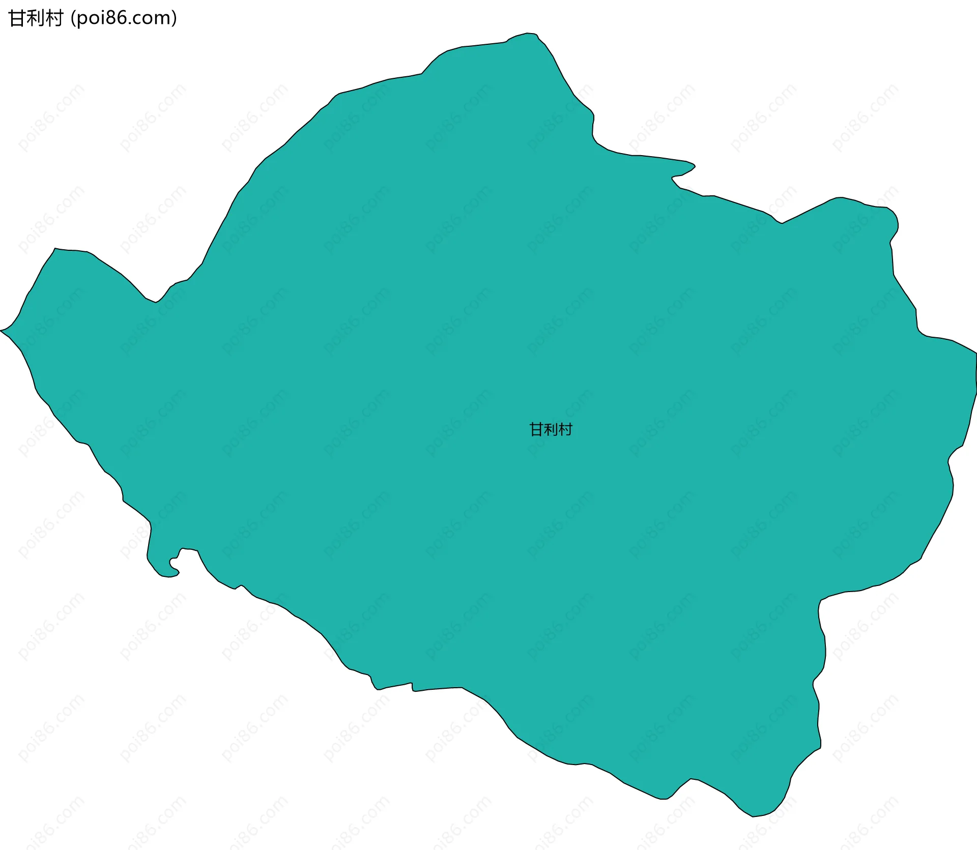 甘利村边界地图