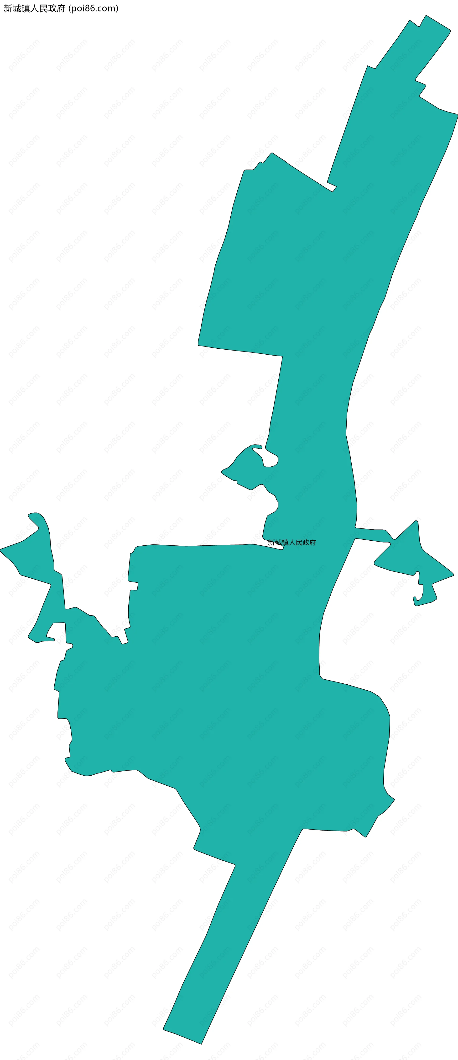 新城镇人民政府边界地图