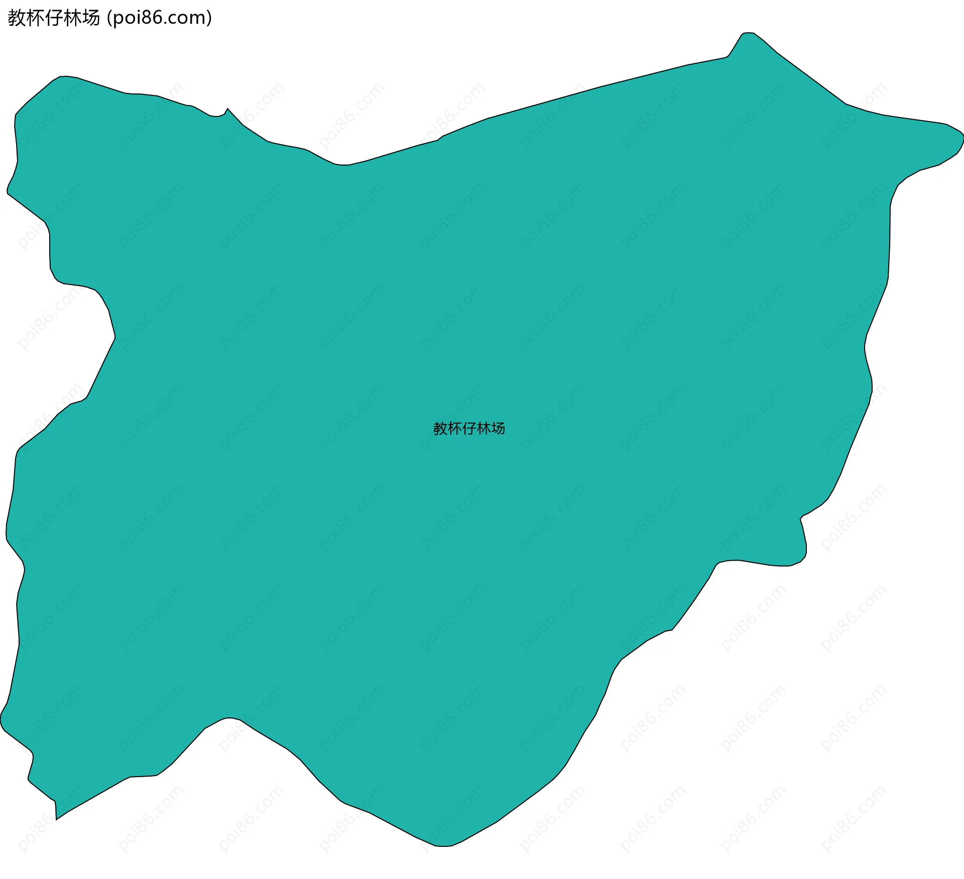 教杯仔林场边界地图