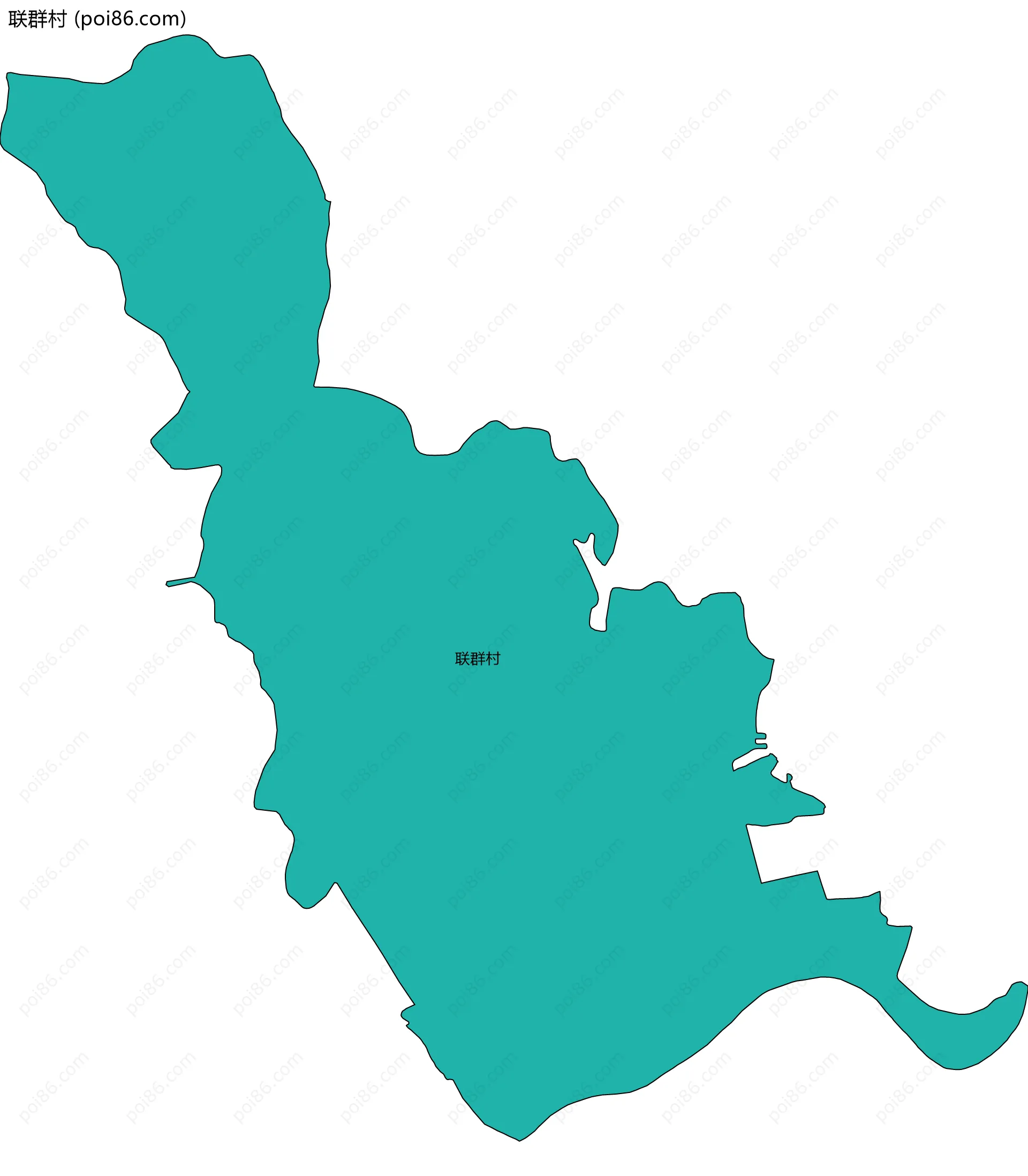 联群村边界地图