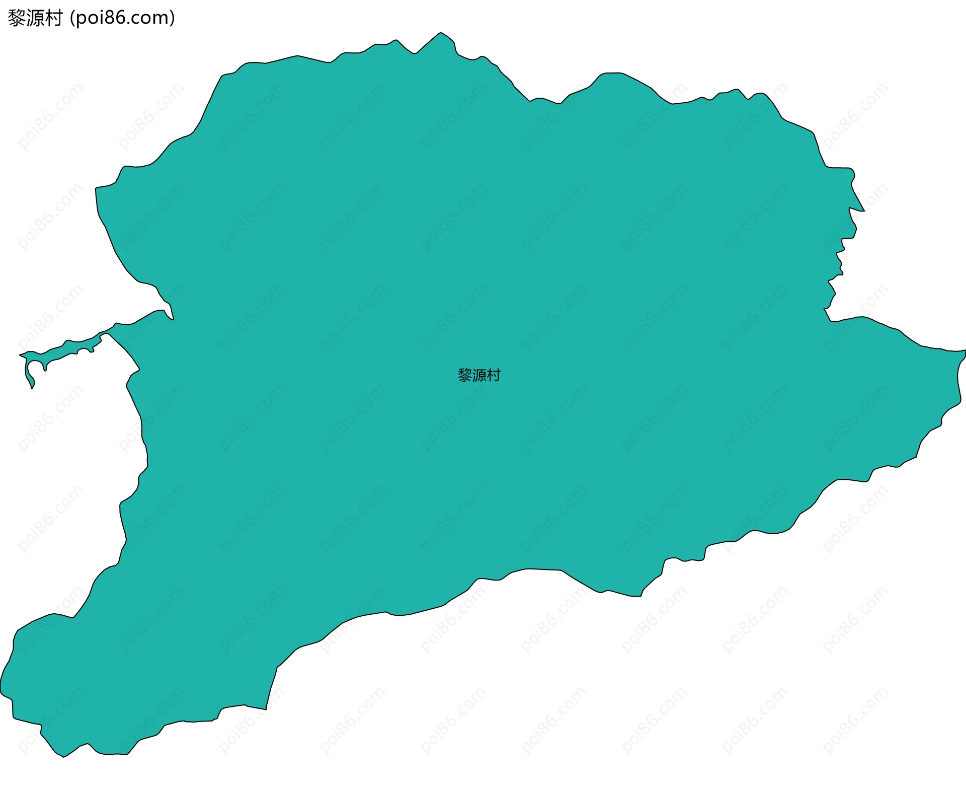 黎源村边界地图