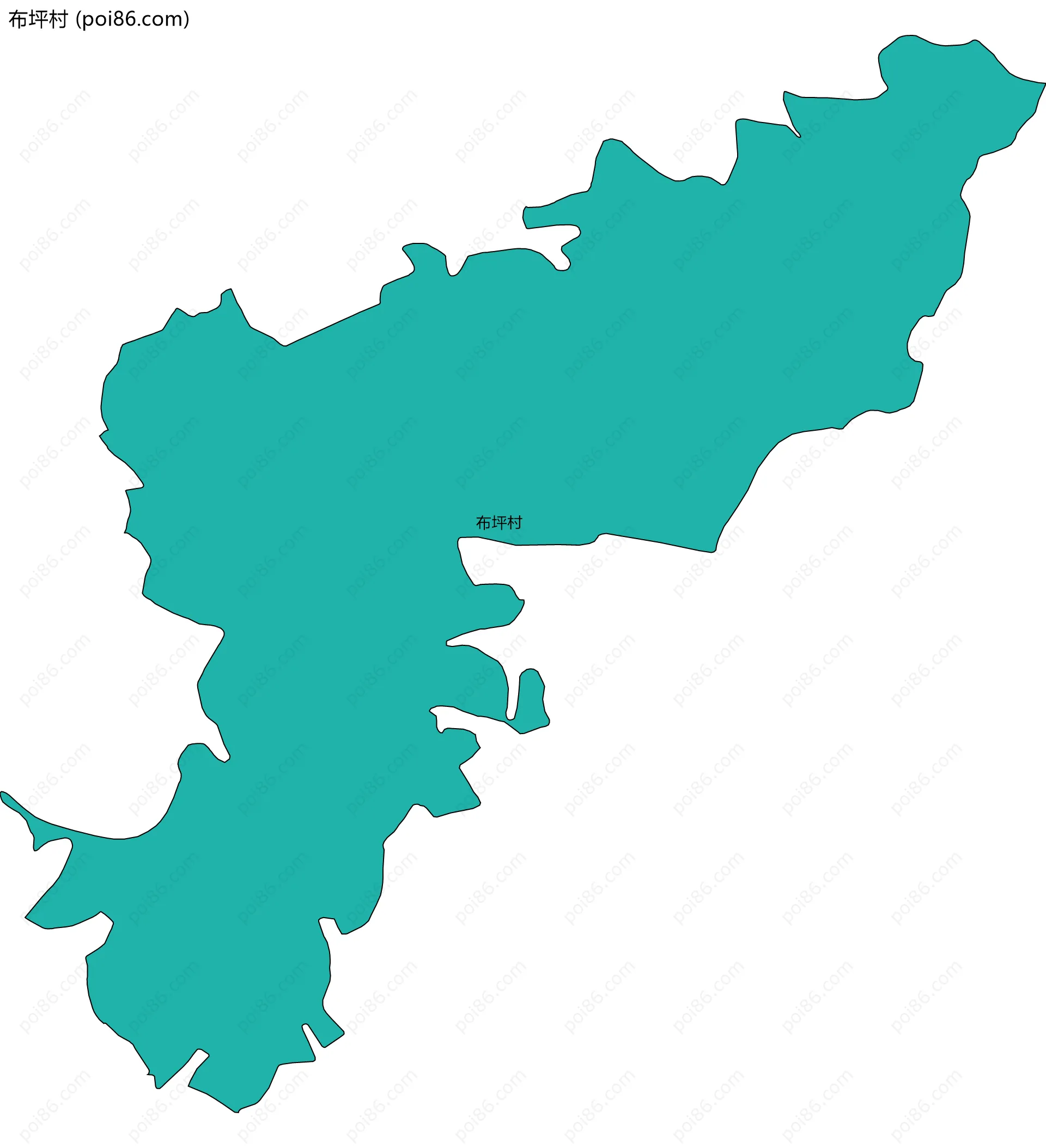 布坪村边界地图