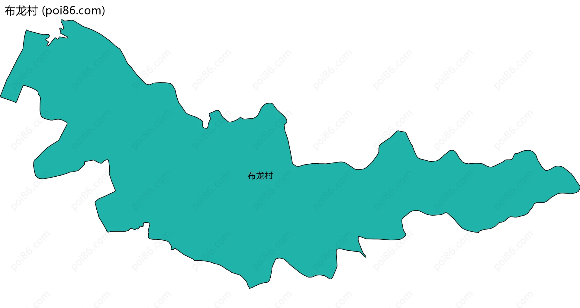 布龙村边界地图