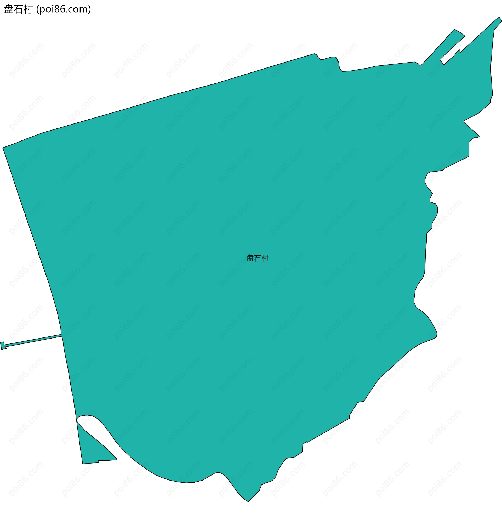 盘石村边界地图