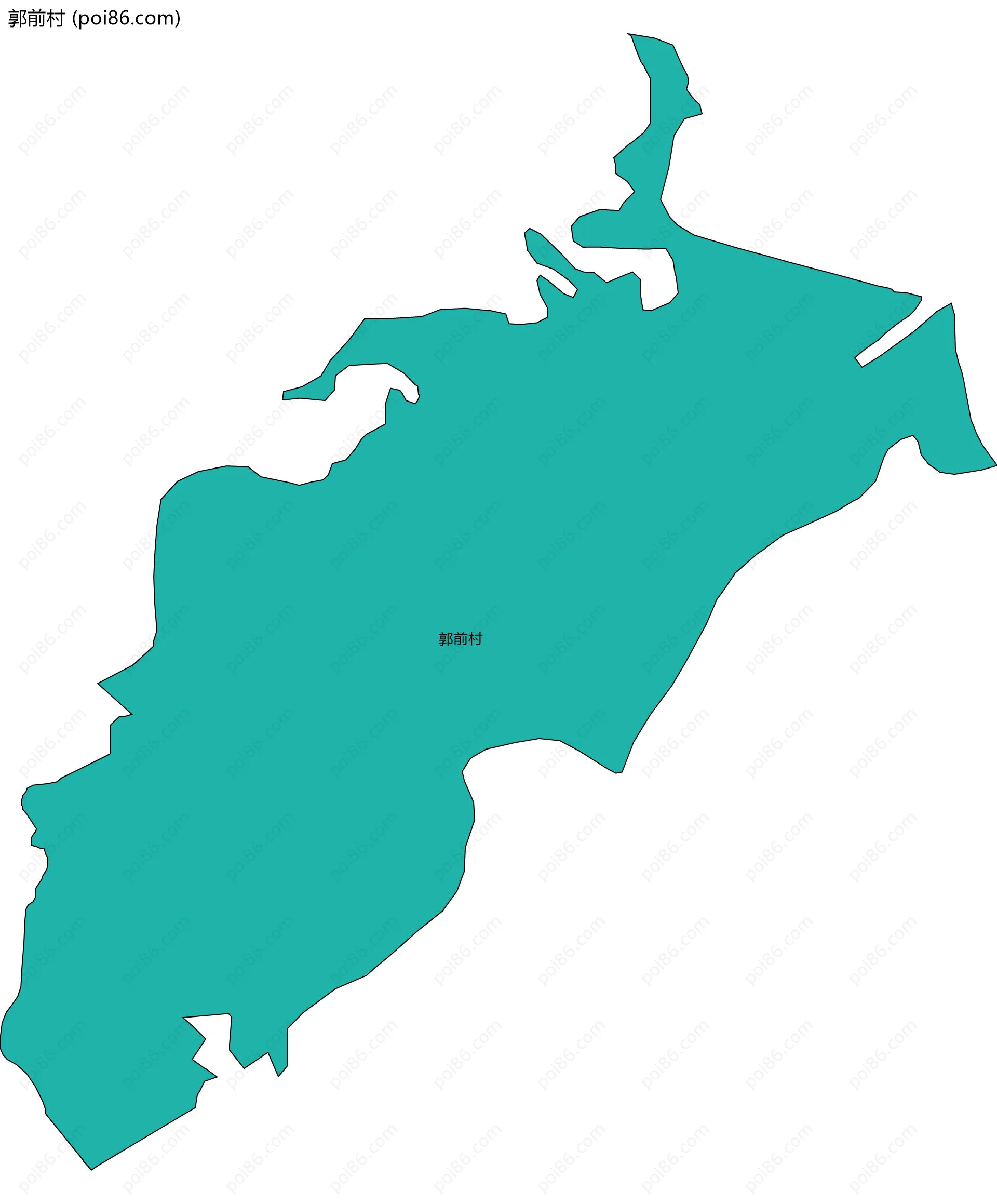 郭前村边界地图