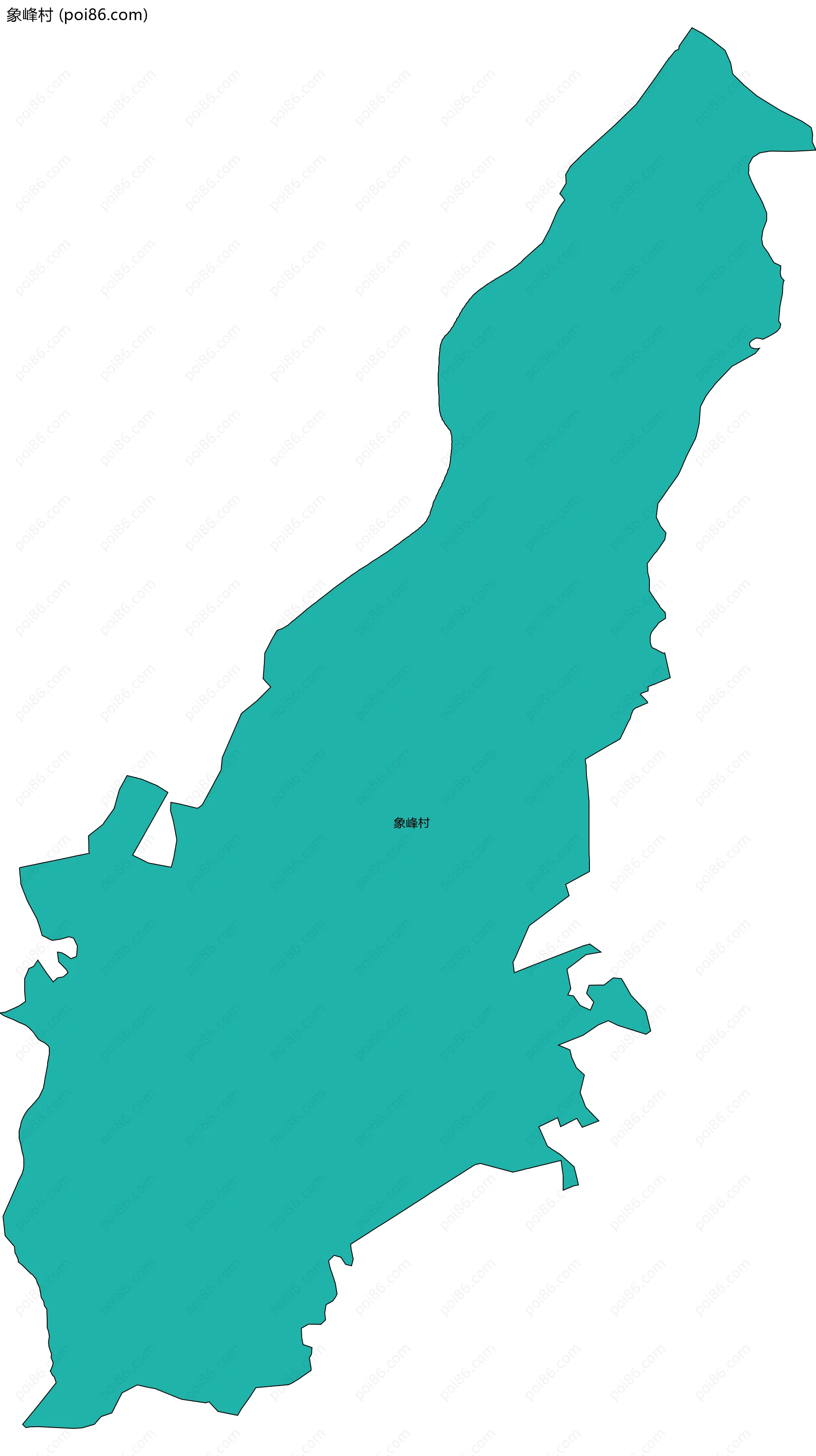 象峰村边界地图