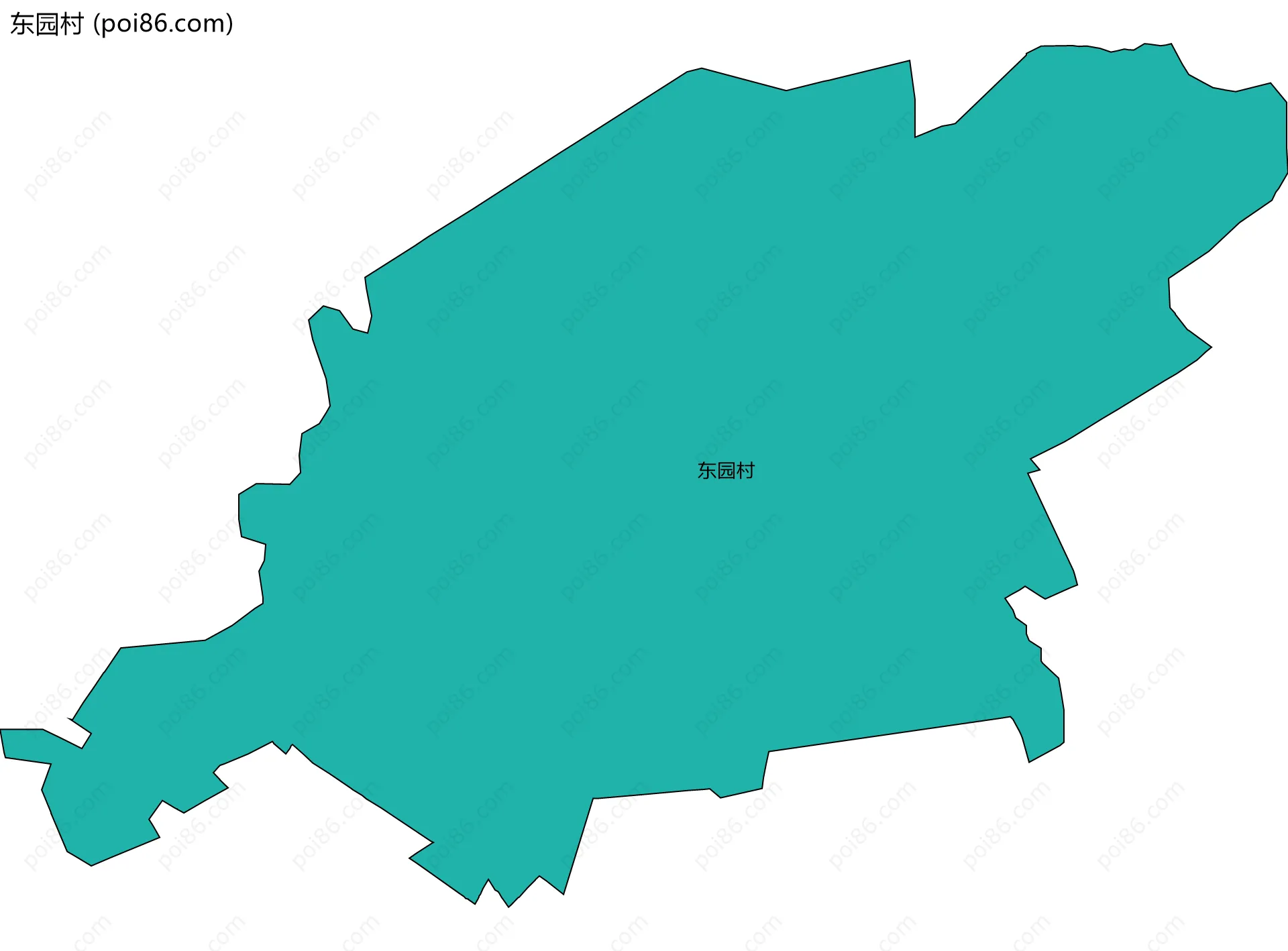 东园村边界地图