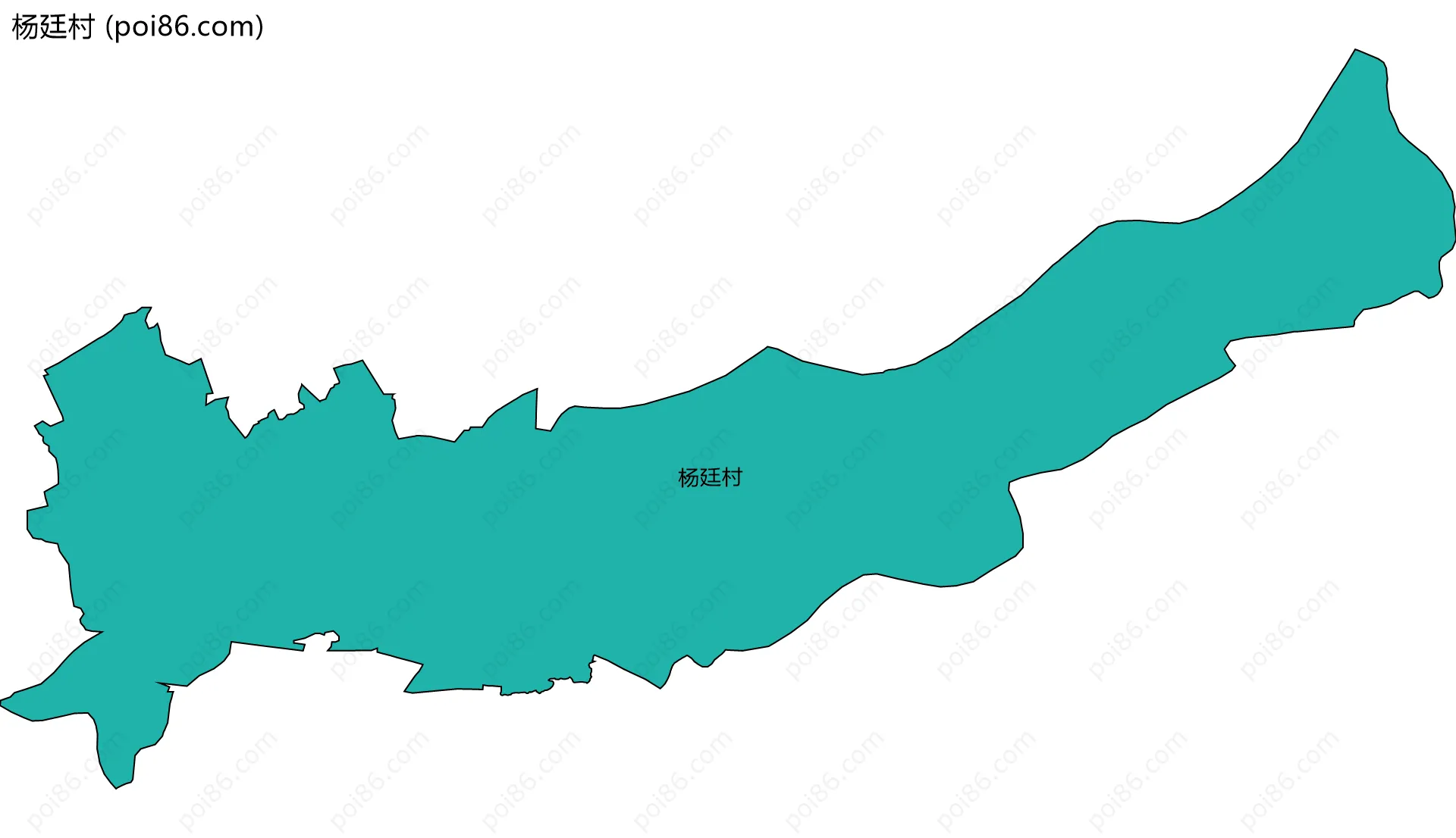 杨廷村边界地图