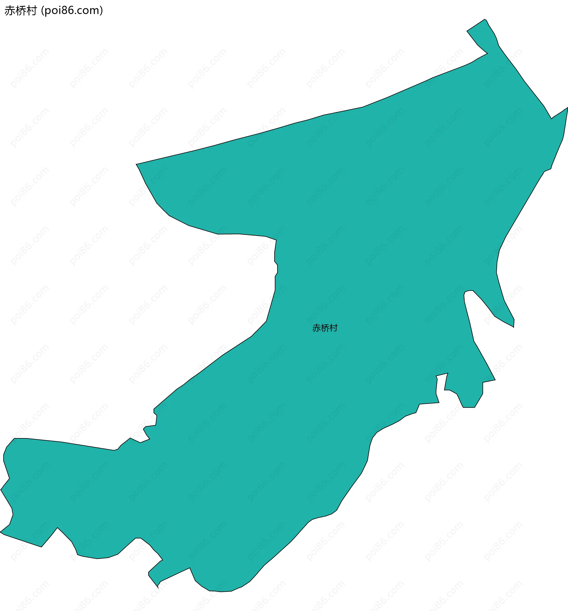赤桥村边界地图