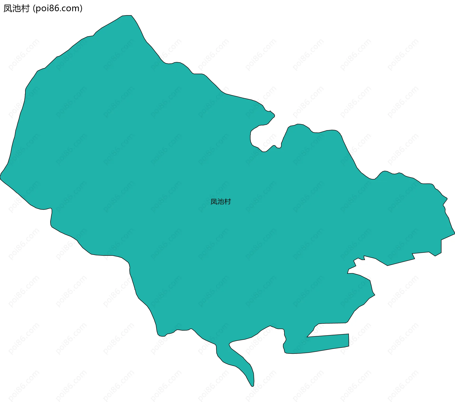 凤池村边界地图