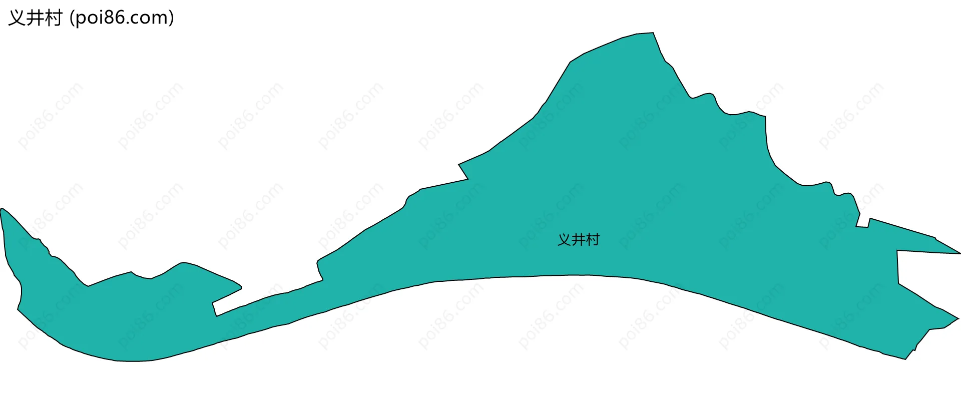 义井村边界地图