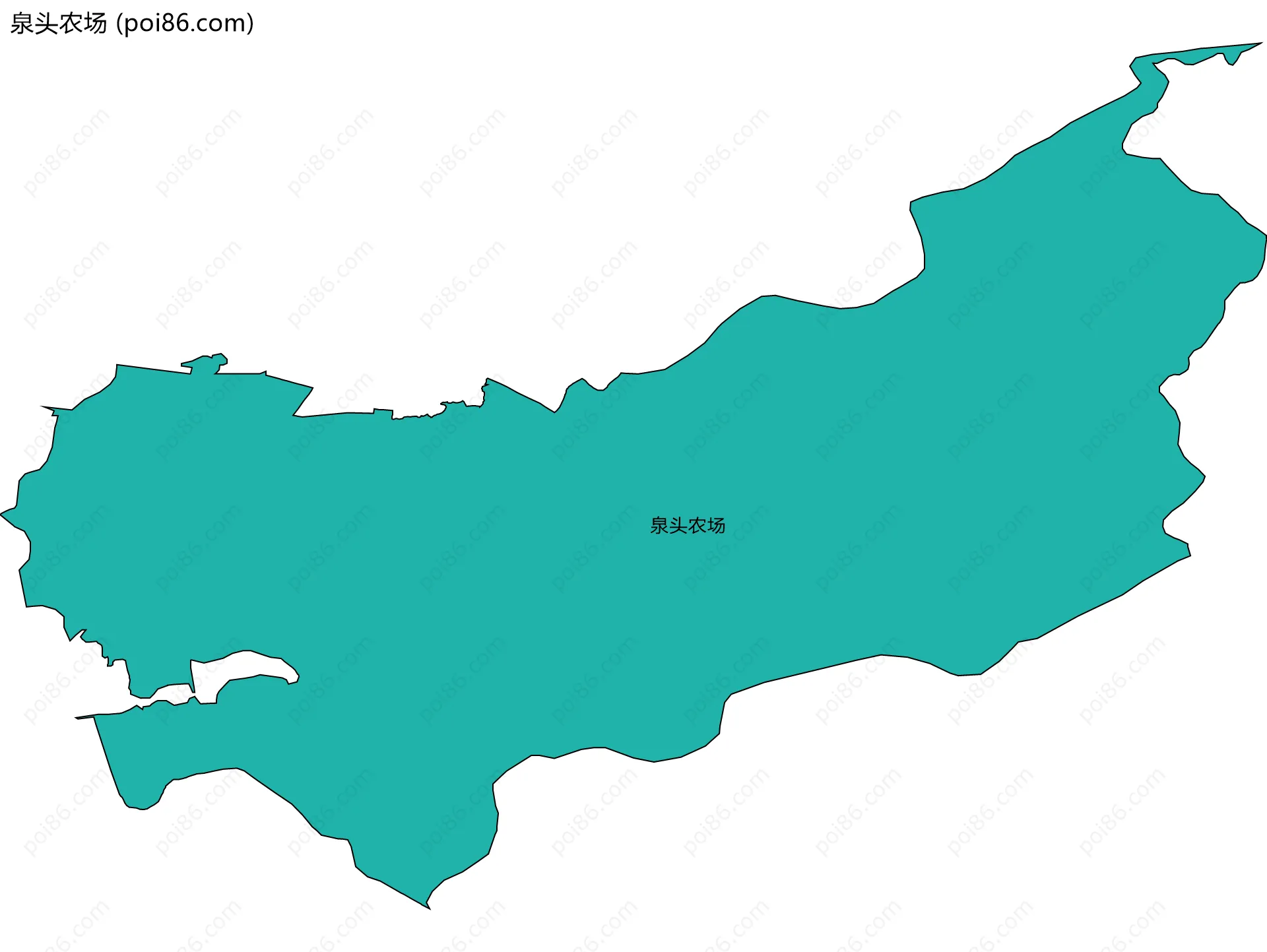 泉头农场边界地图