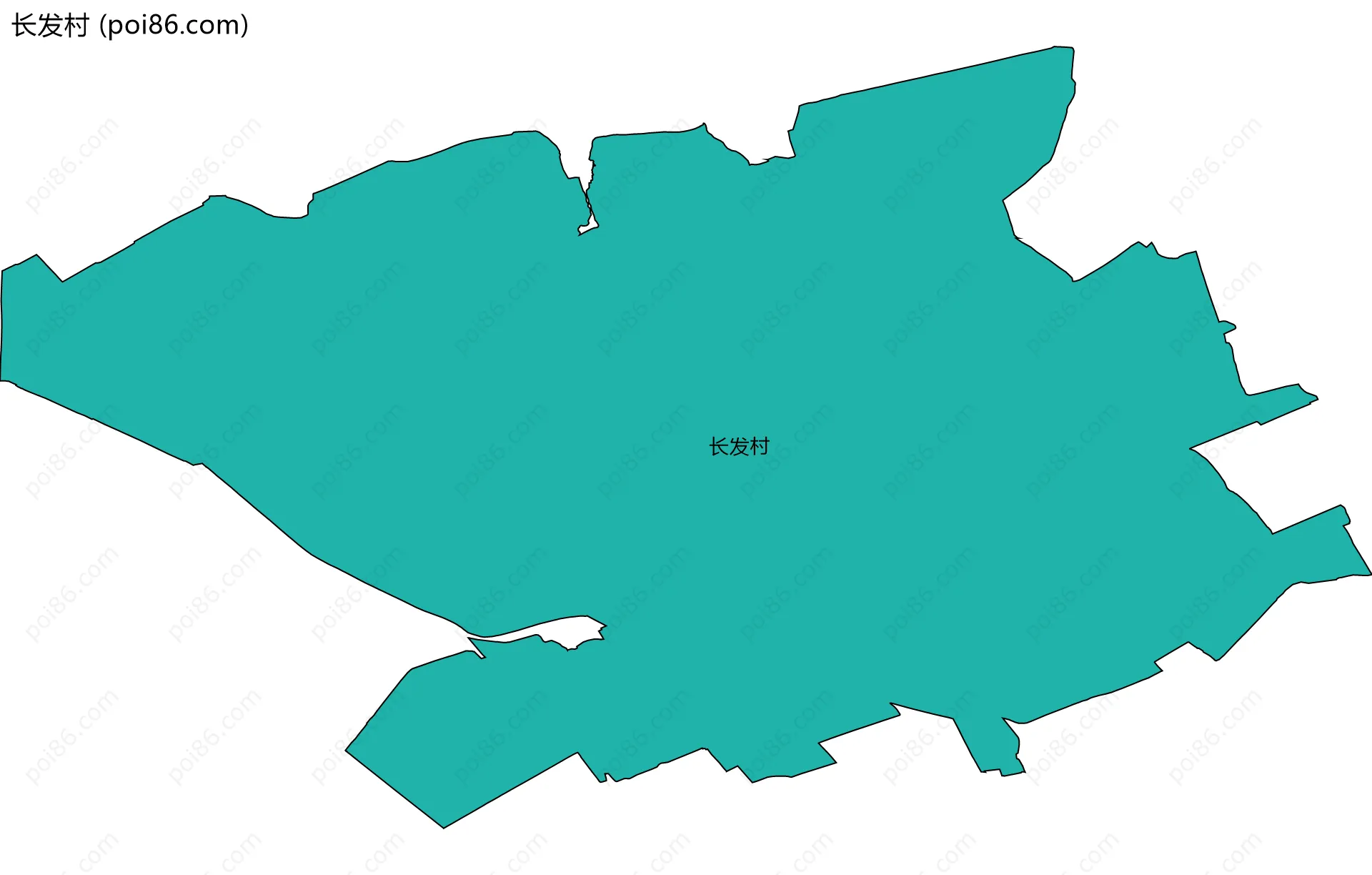 长发村边界地图