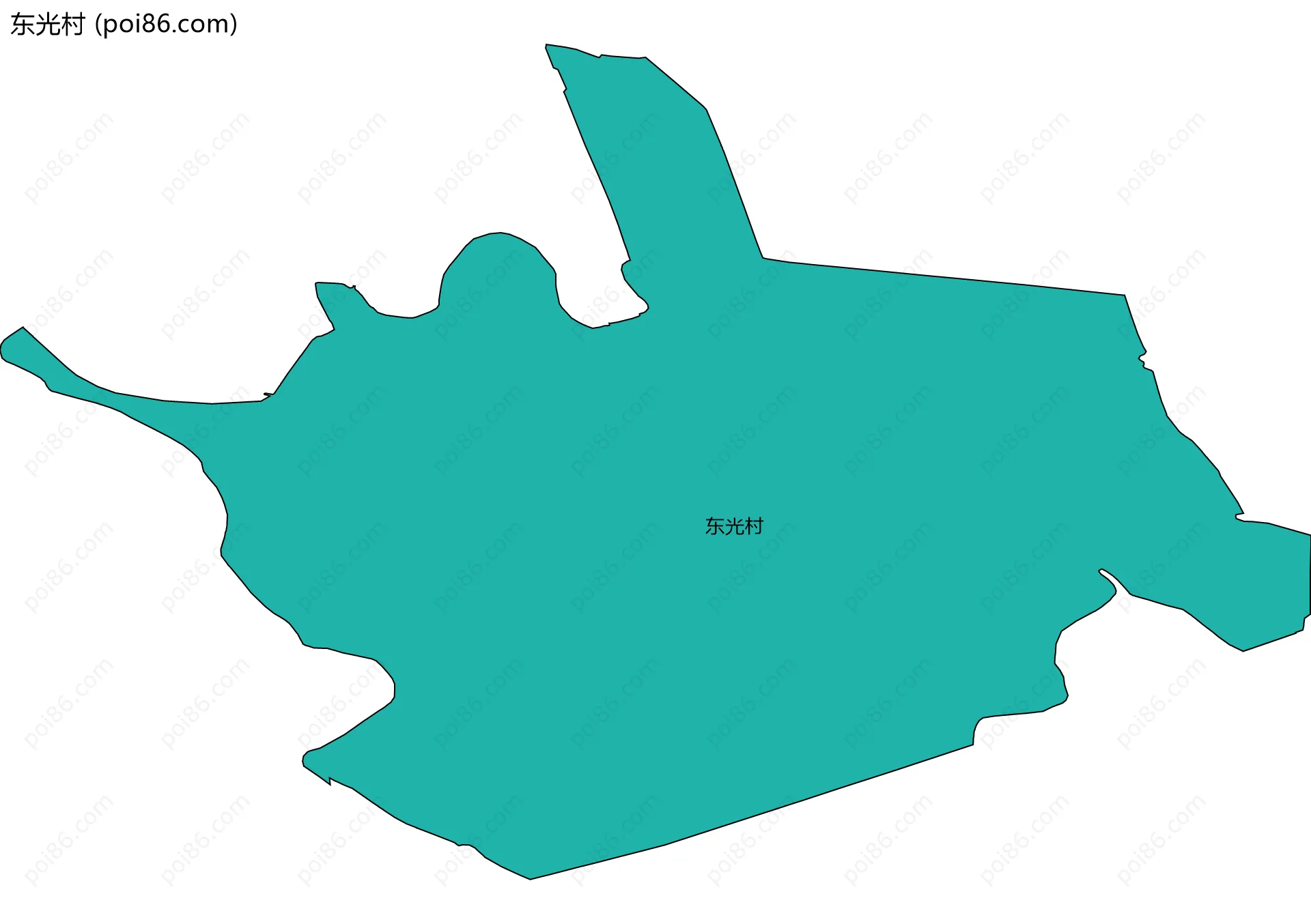 东光村边界地图