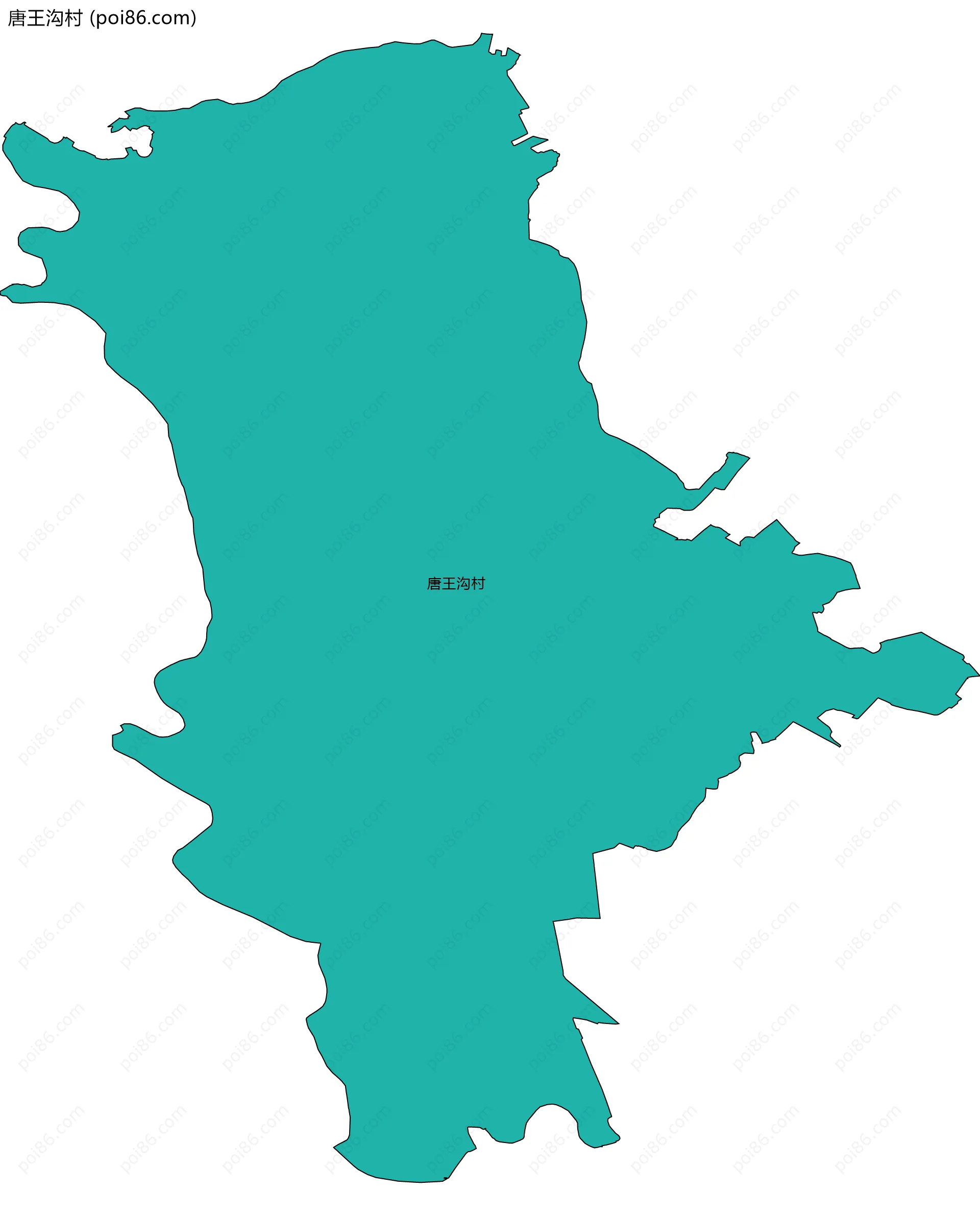 唐王沟村边界地图