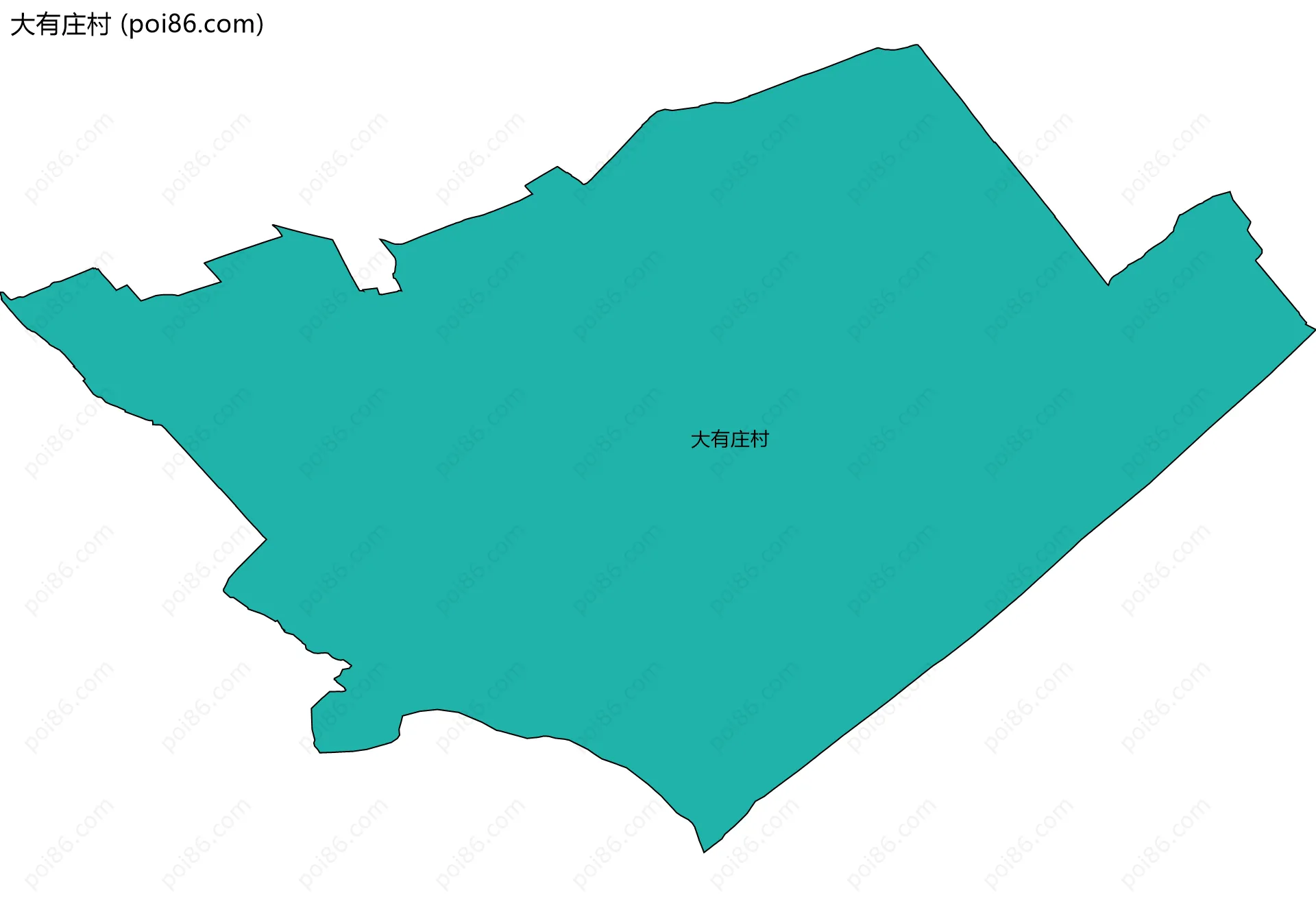 大有庄村边界地图
