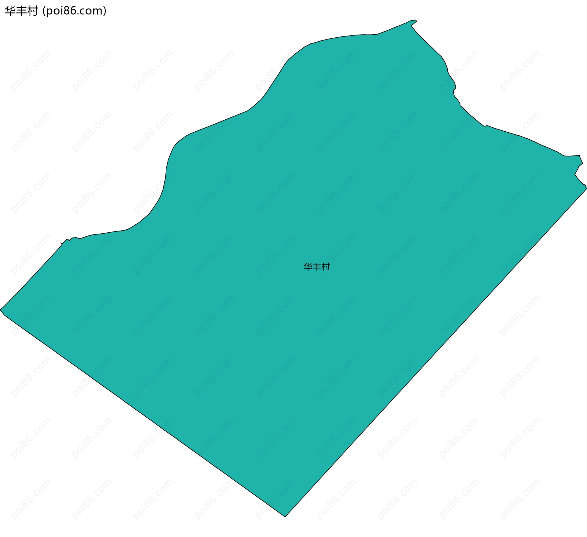 华丰村边界地图