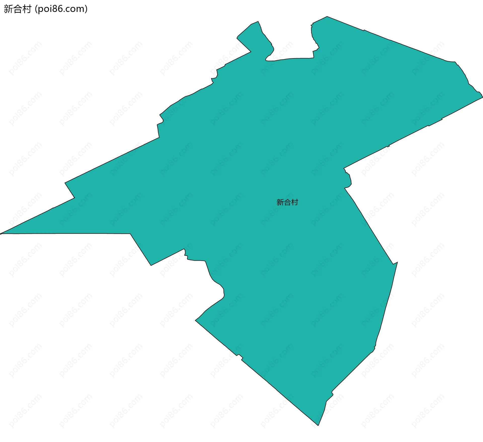 新合村边界地图