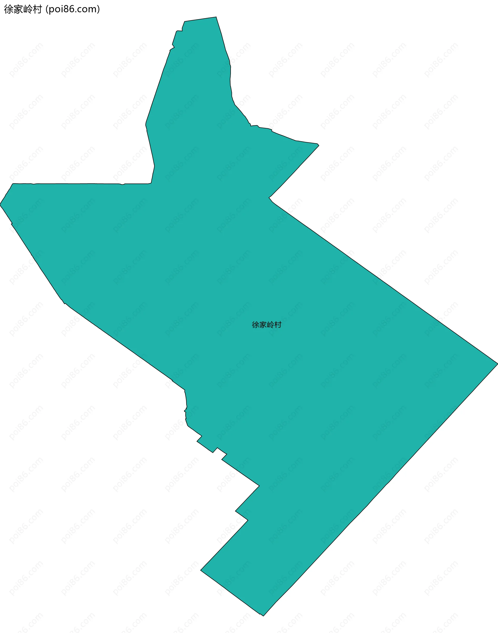 徐家岭村边界地图