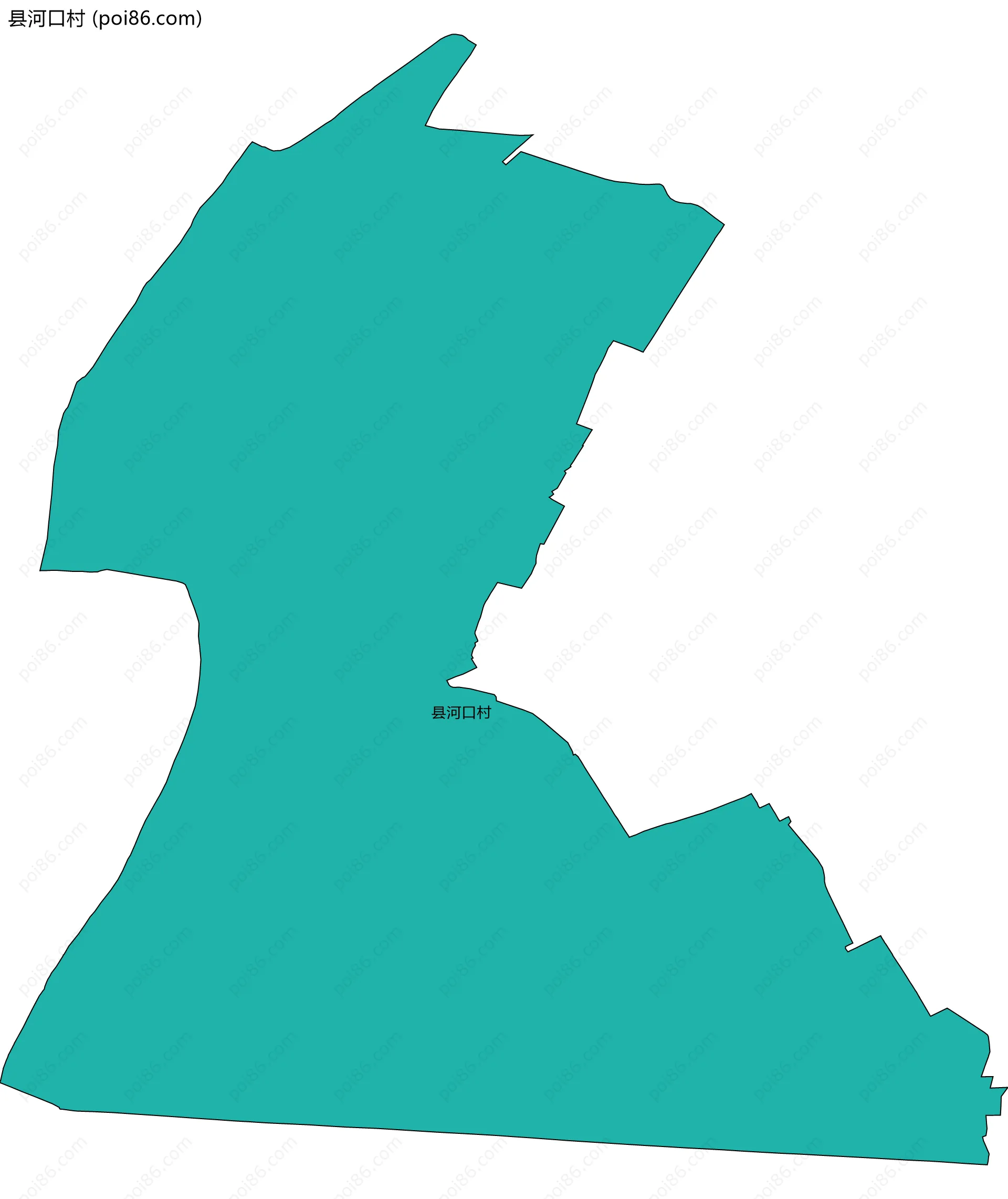 县河口村边界地图