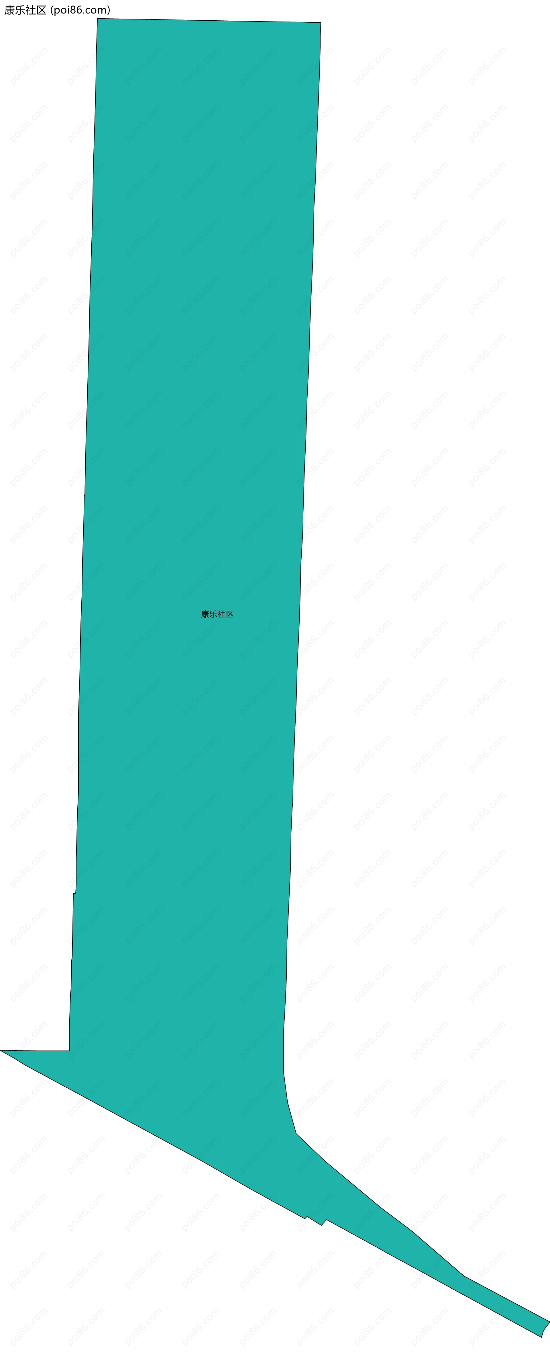 康乐社区边界地图