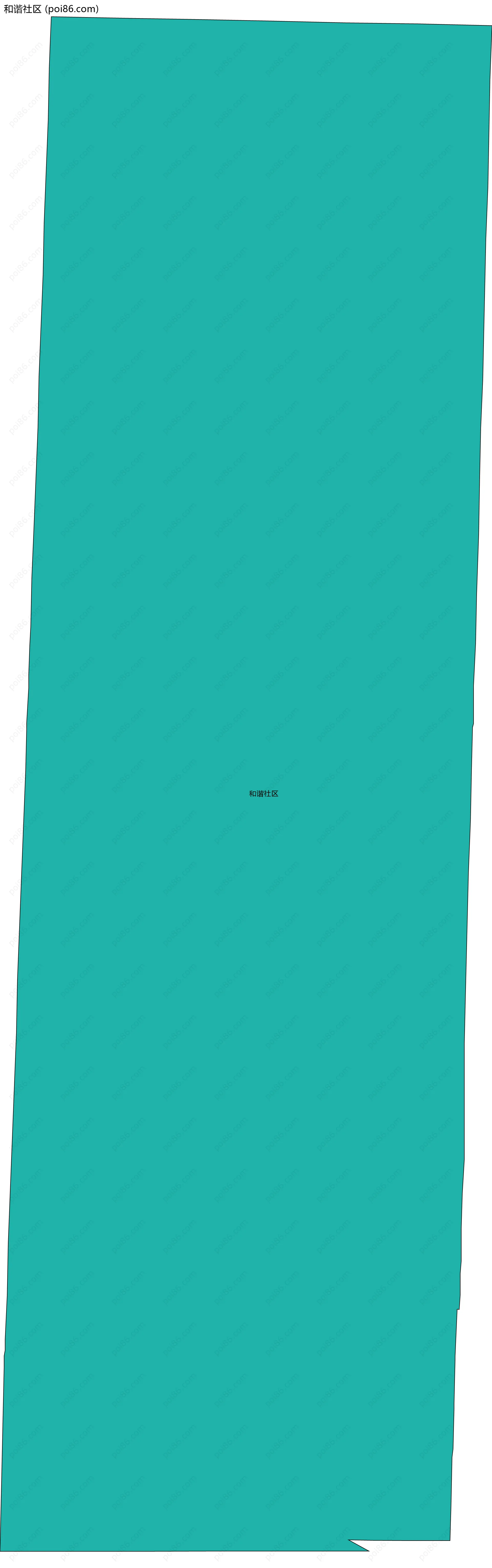 和谐社区边界地图