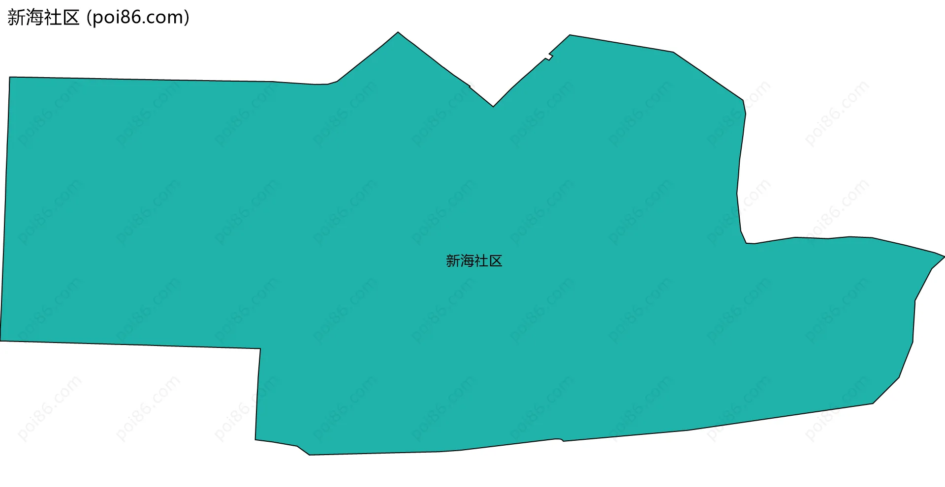 新海社区边界地图