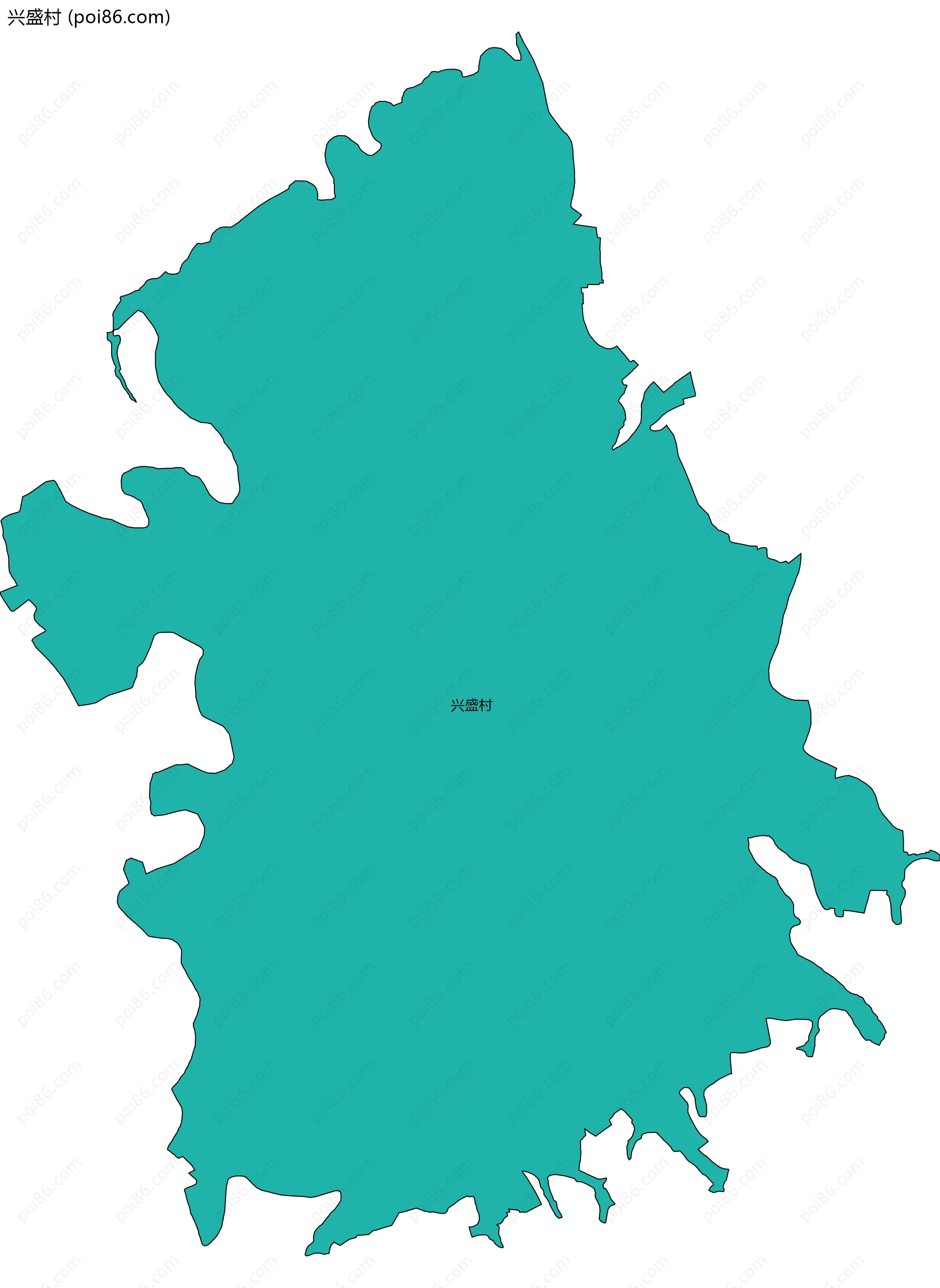 兴盛村边界地图