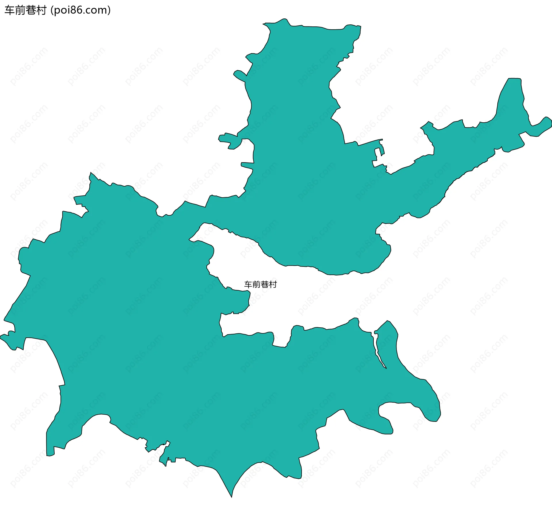 车前巷村边界地图