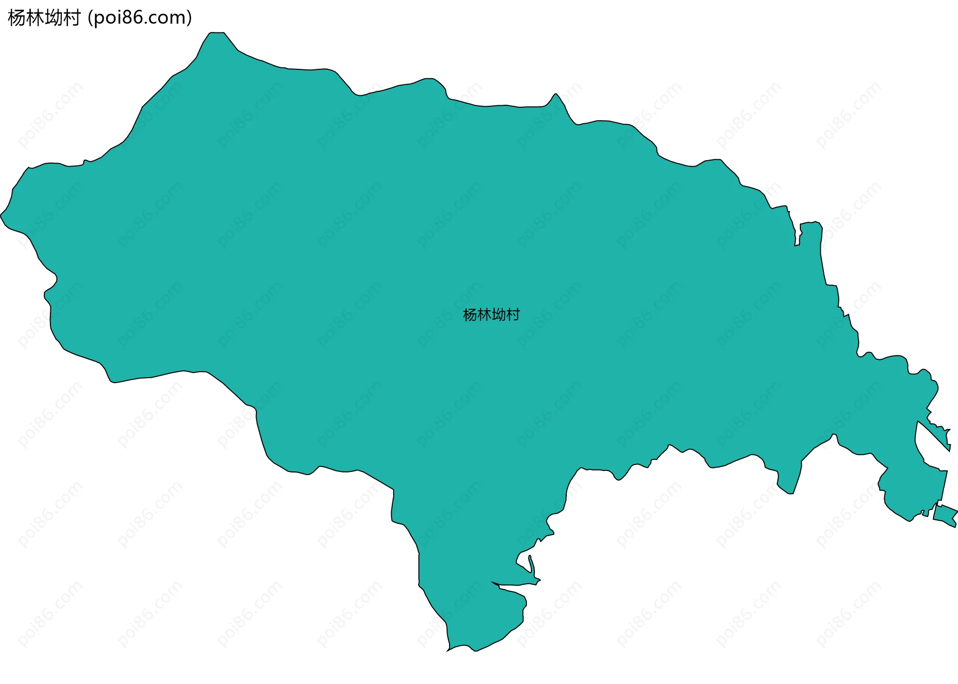 杨林坳村边界地图