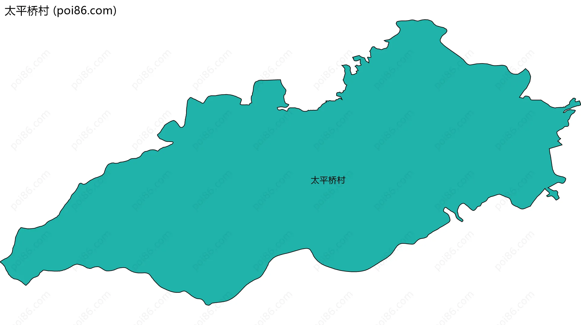 太平桥村边界地图