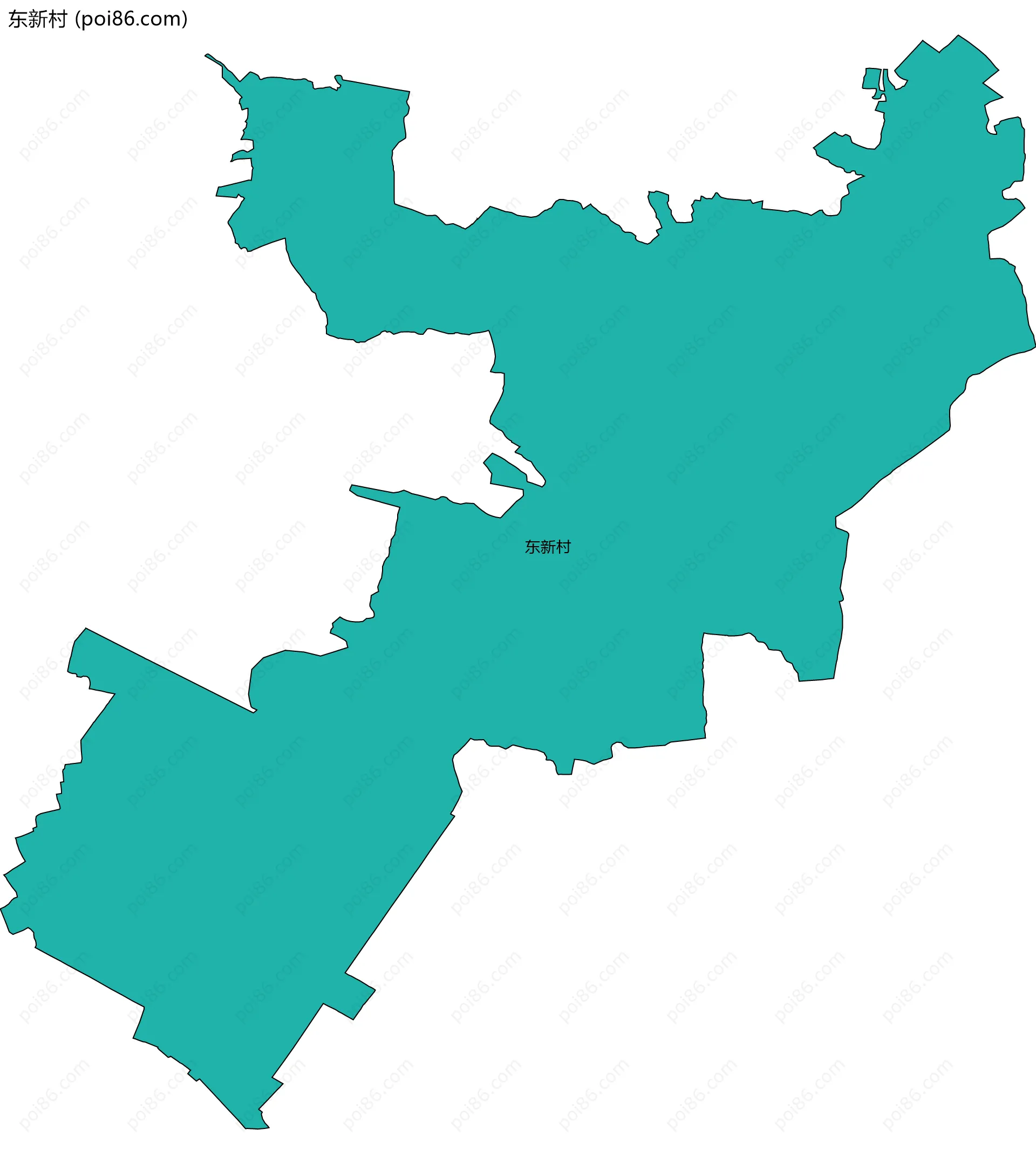 东新村边界地图