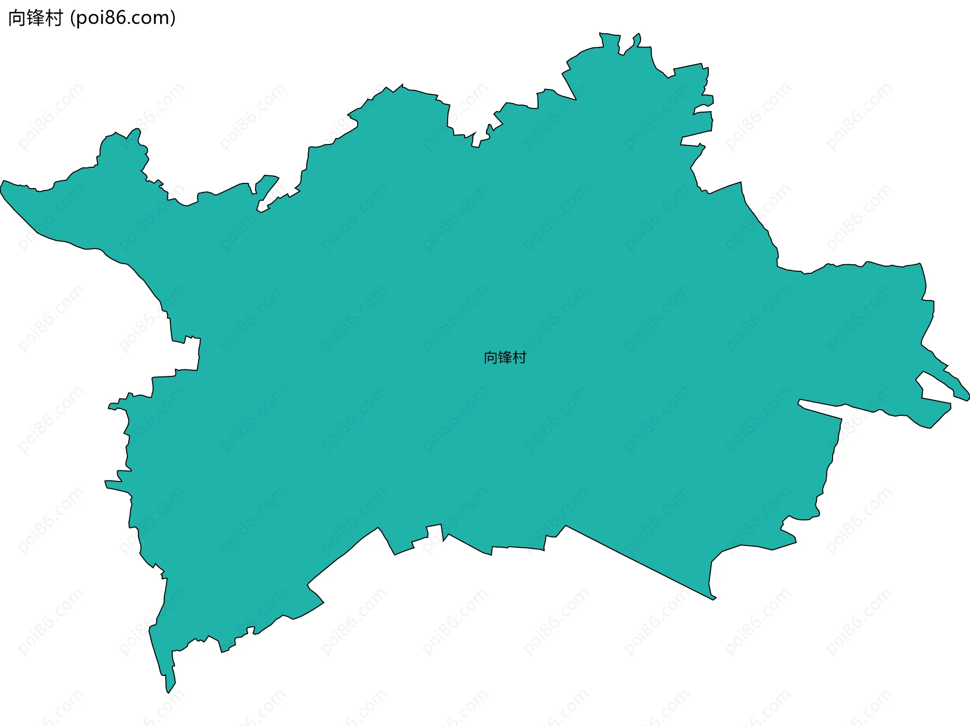 向锋村边界地图