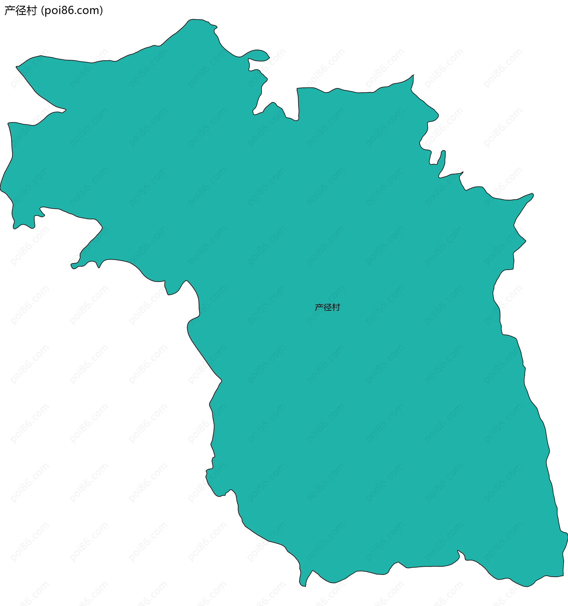 产径村边界地图