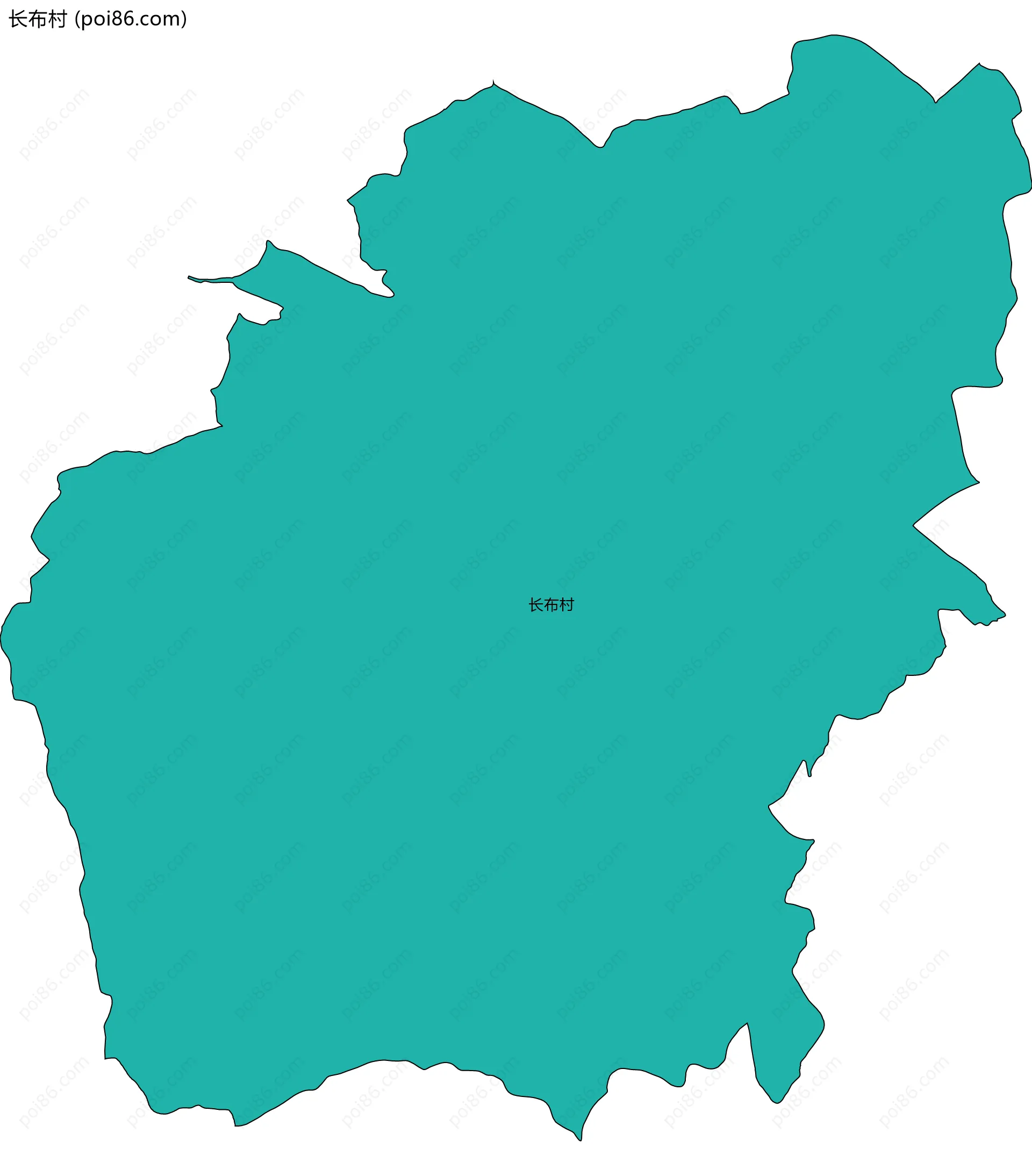 长布村边界地图