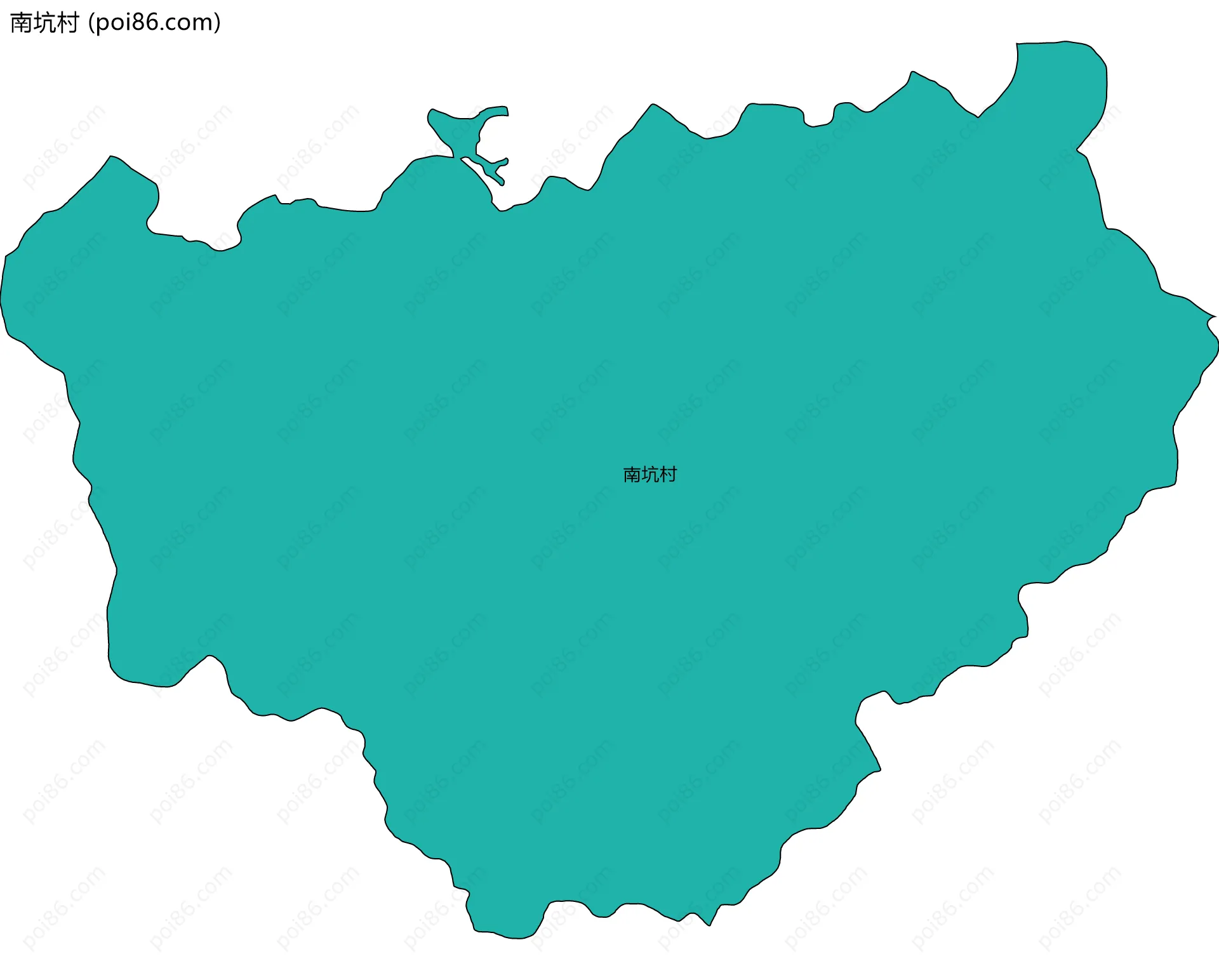 南坑村边界地图