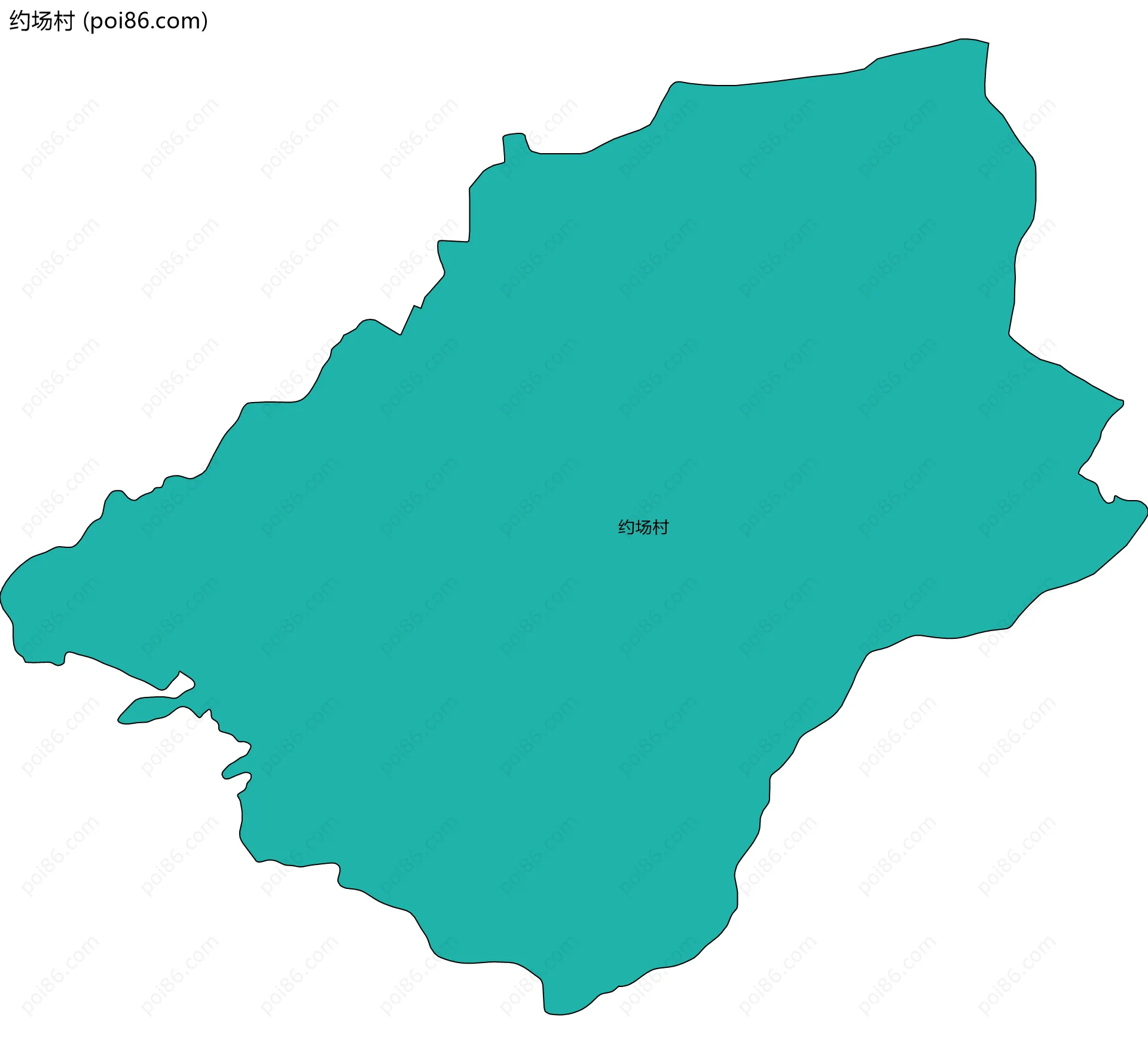 约场村边界地图