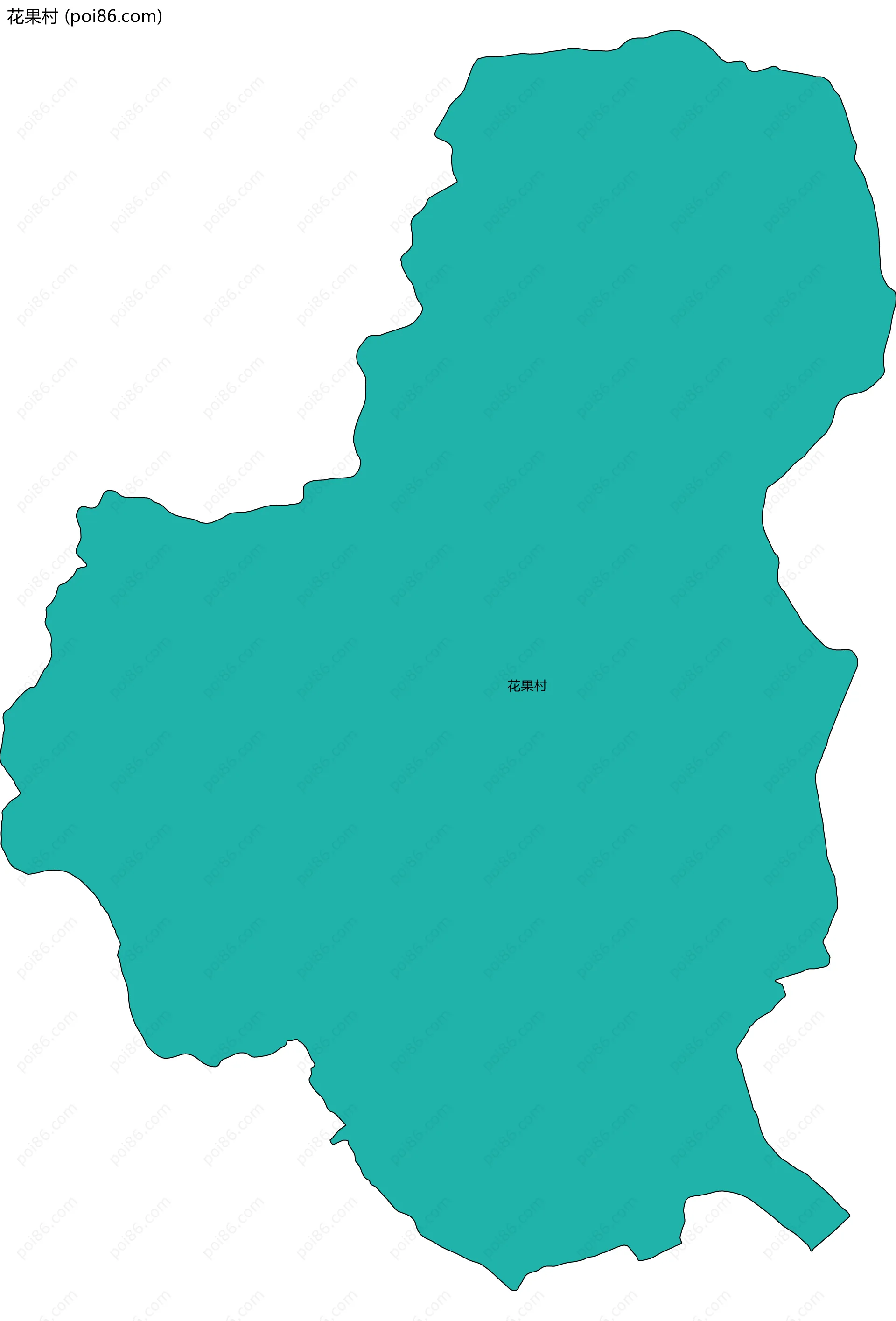 花果村边界地图