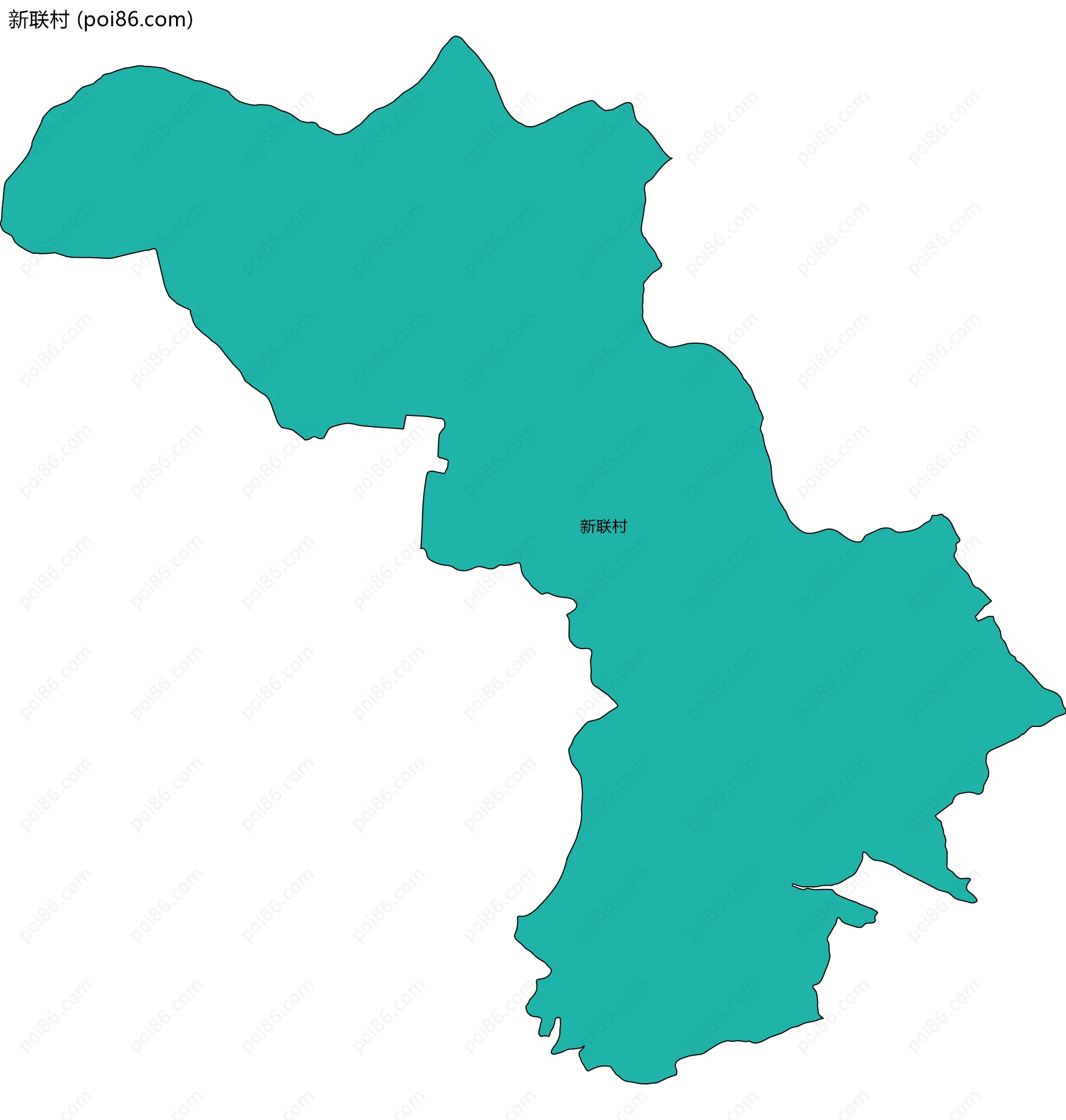新联村边界地图