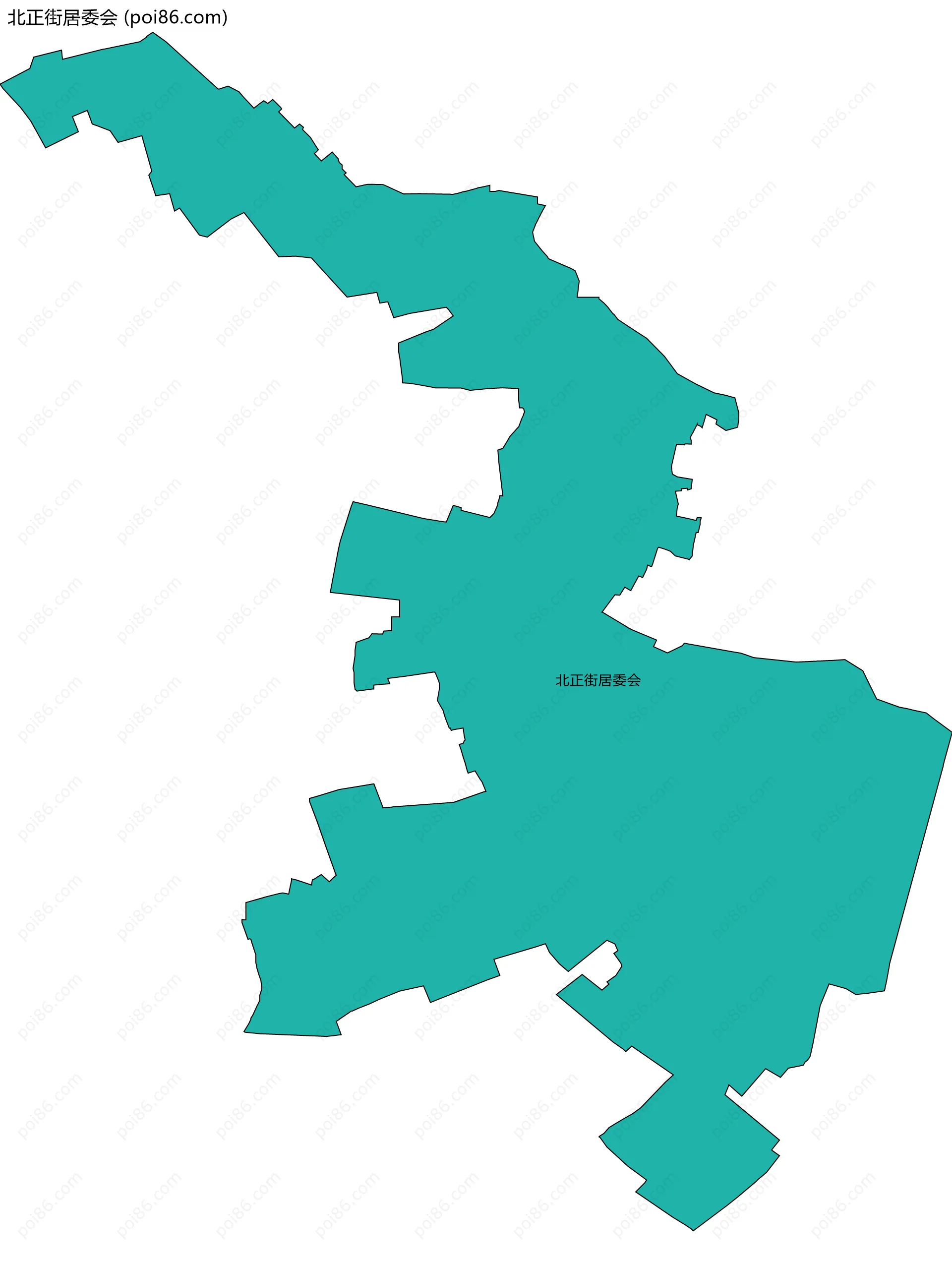北正街居委会边界地图