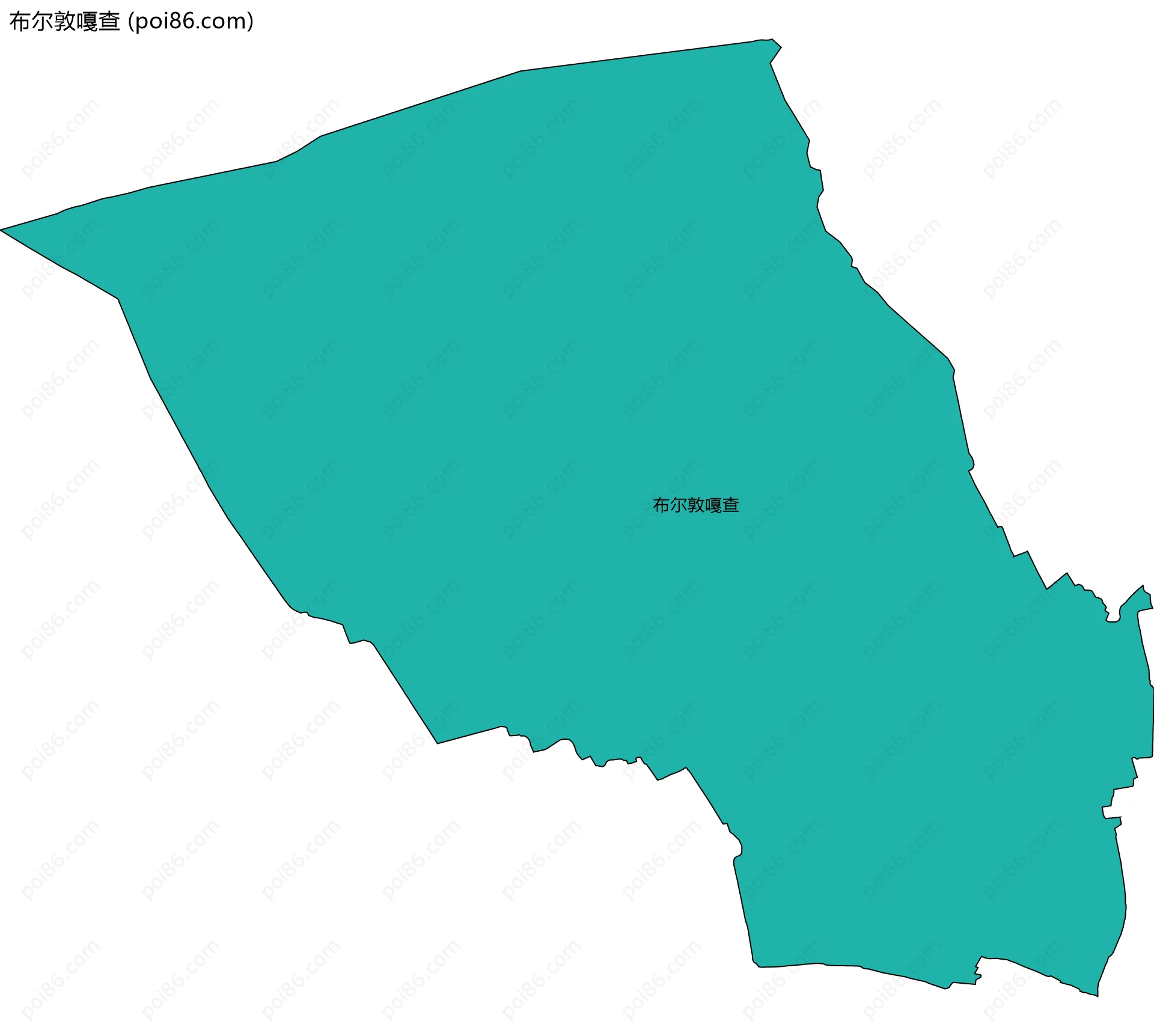 布尔敦嘎查边界地图