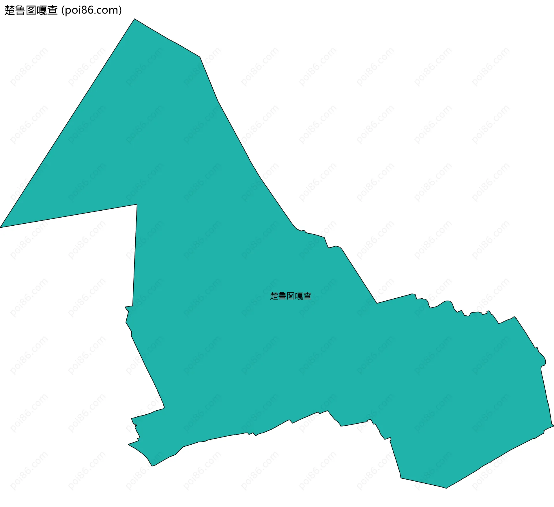 楚鲁图嘎查边界地图