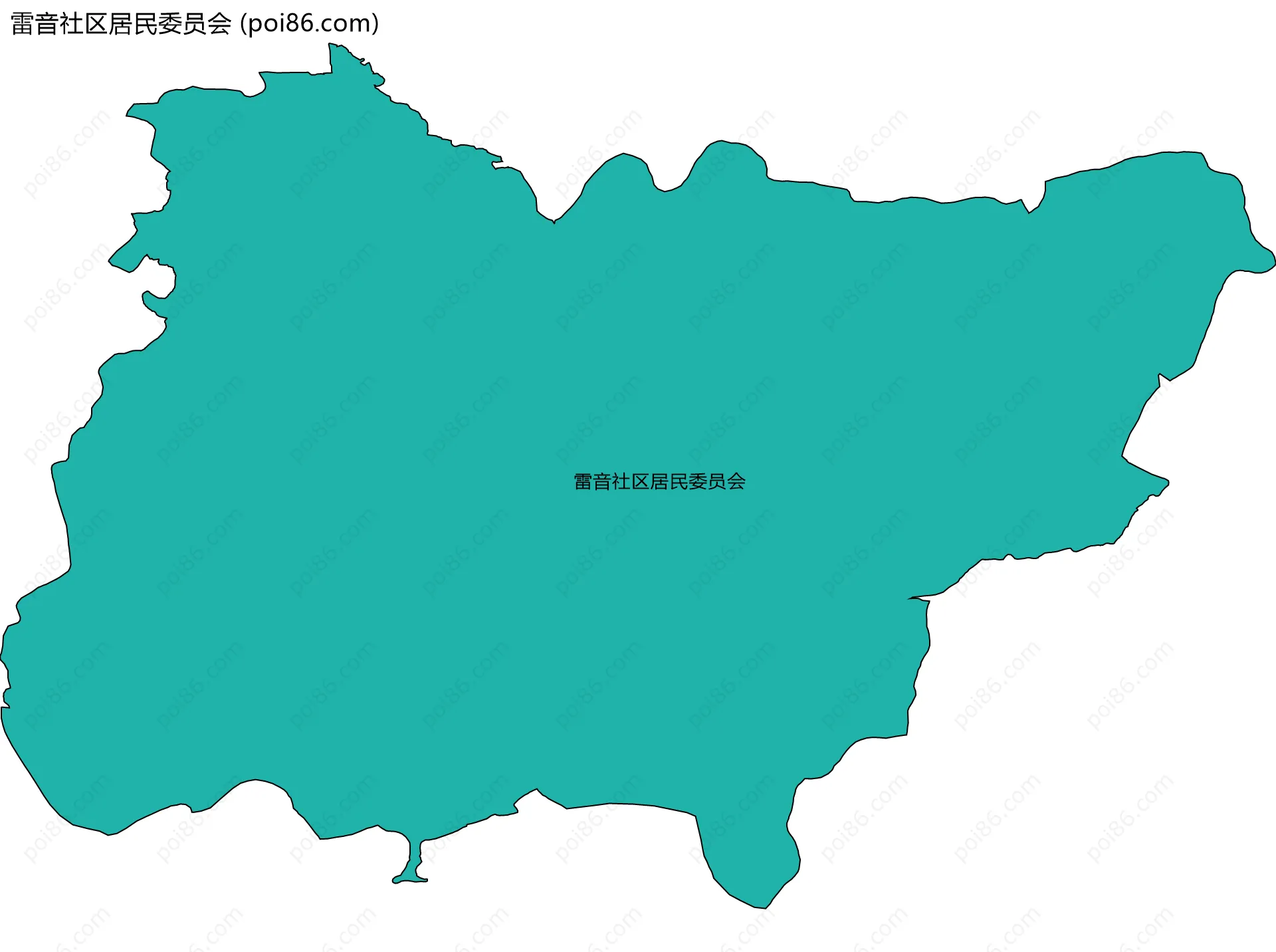 雷音社区居民委员会边界地图