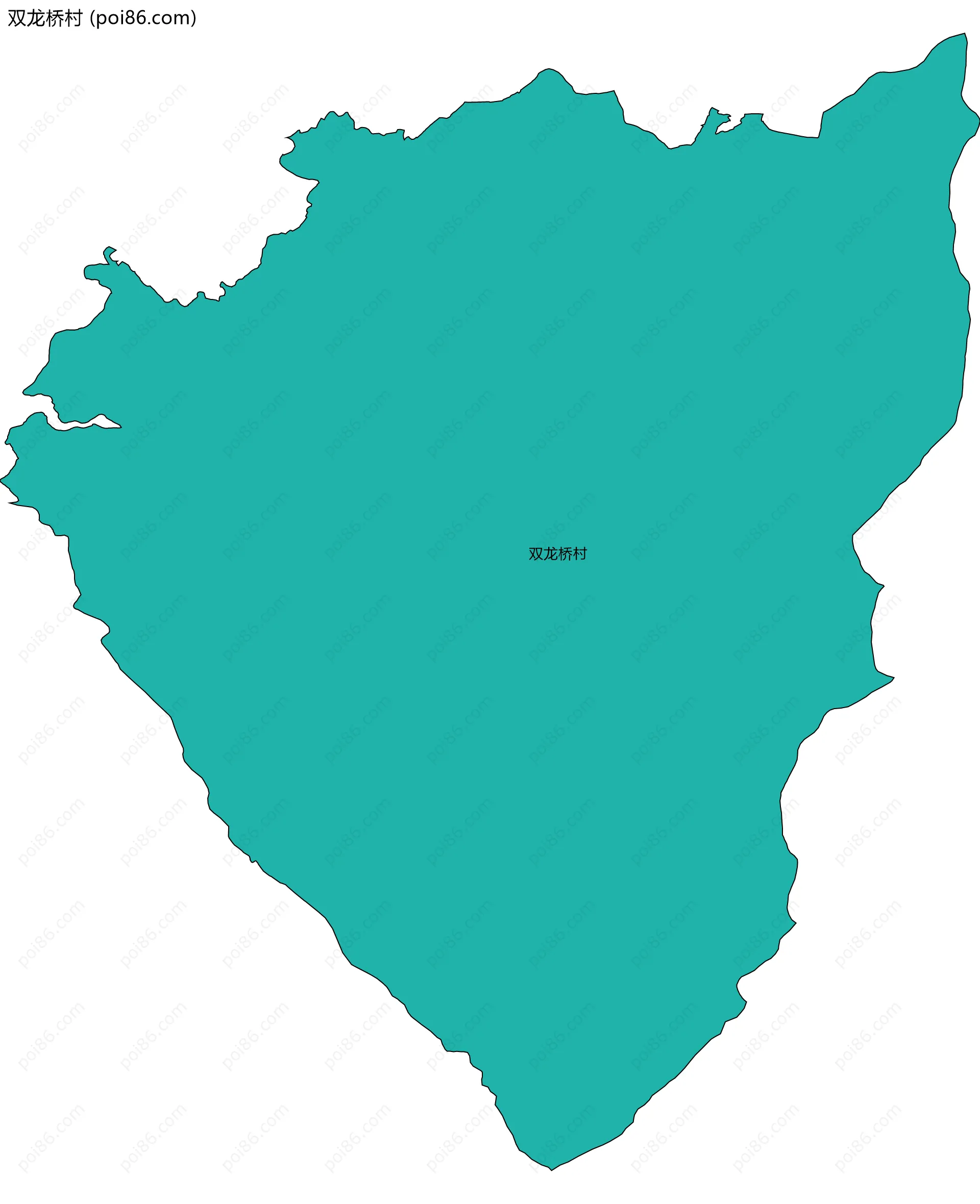 双龙桥村边界地图