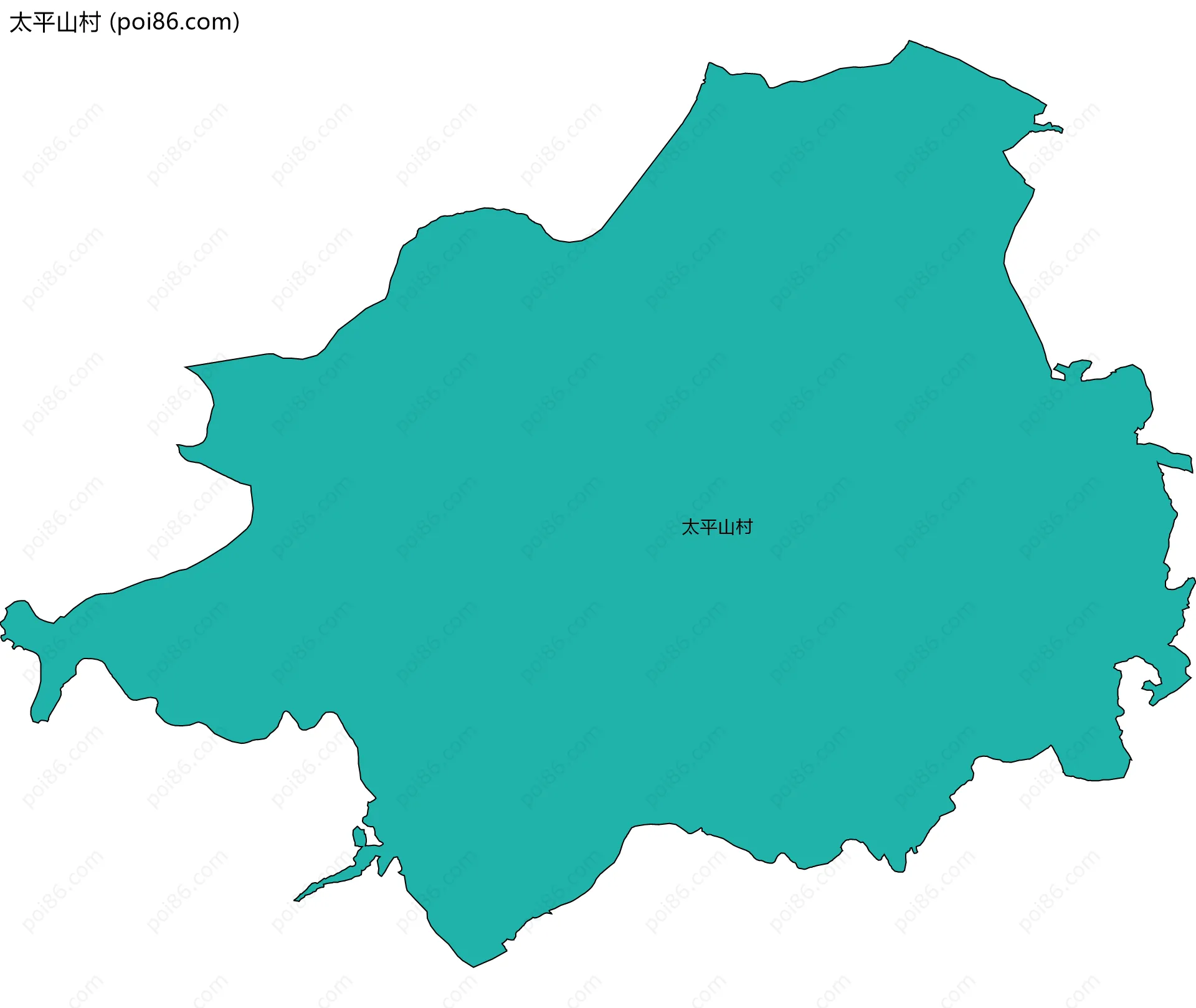 太平山村边界地图
