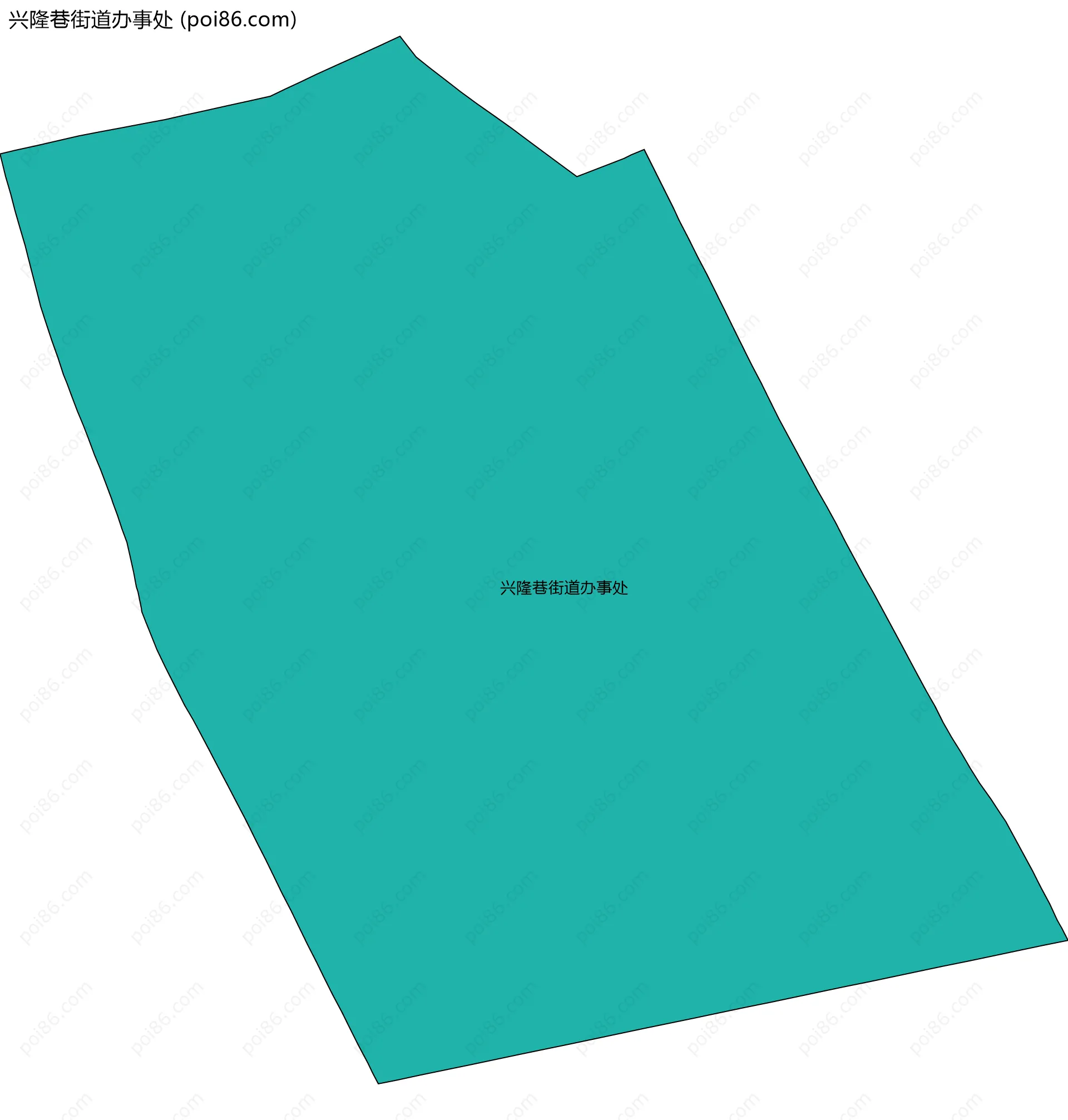 兴隆巷街道办事处边界地图(五级行政区划)