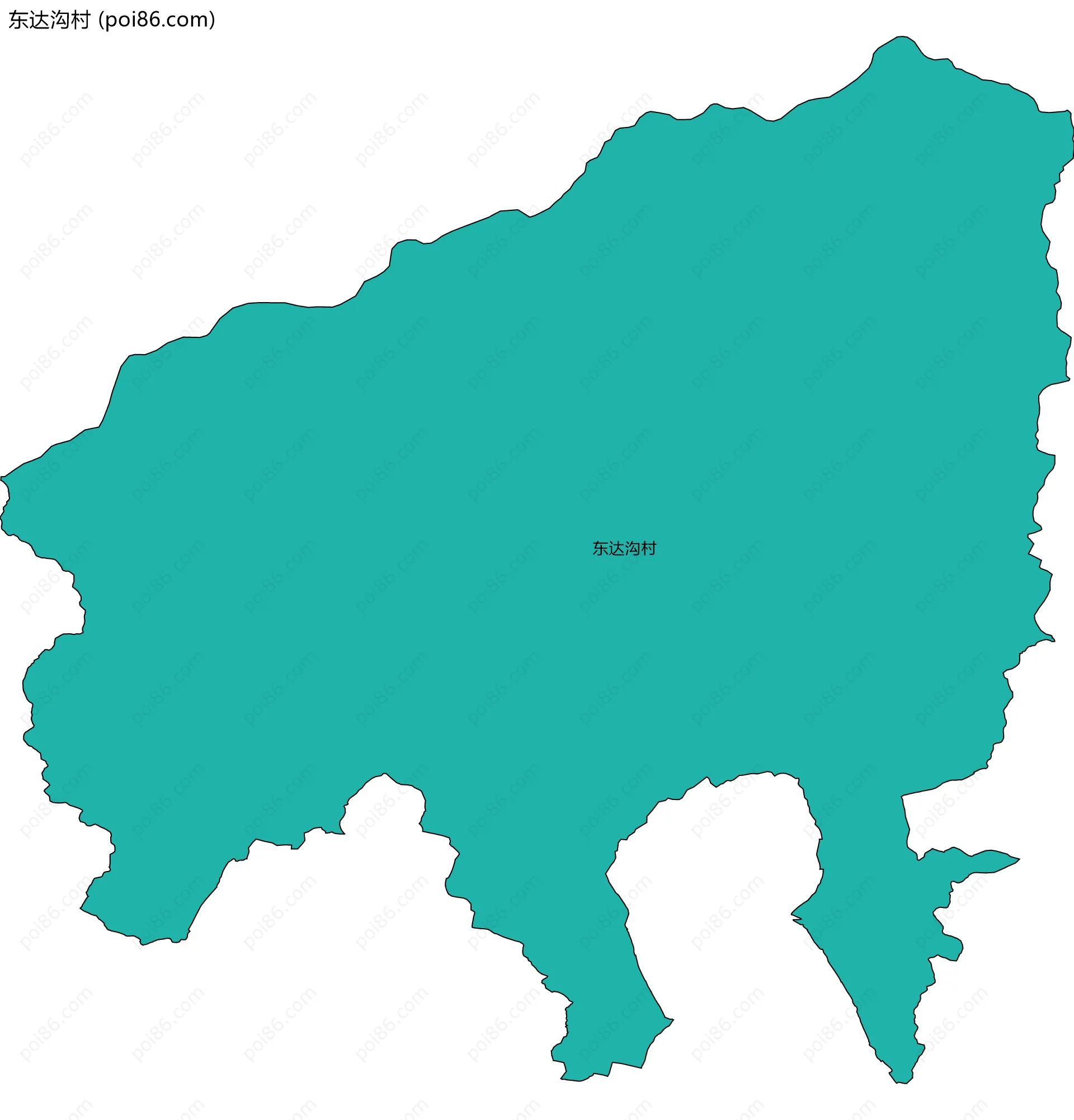 东达沟村边界地图